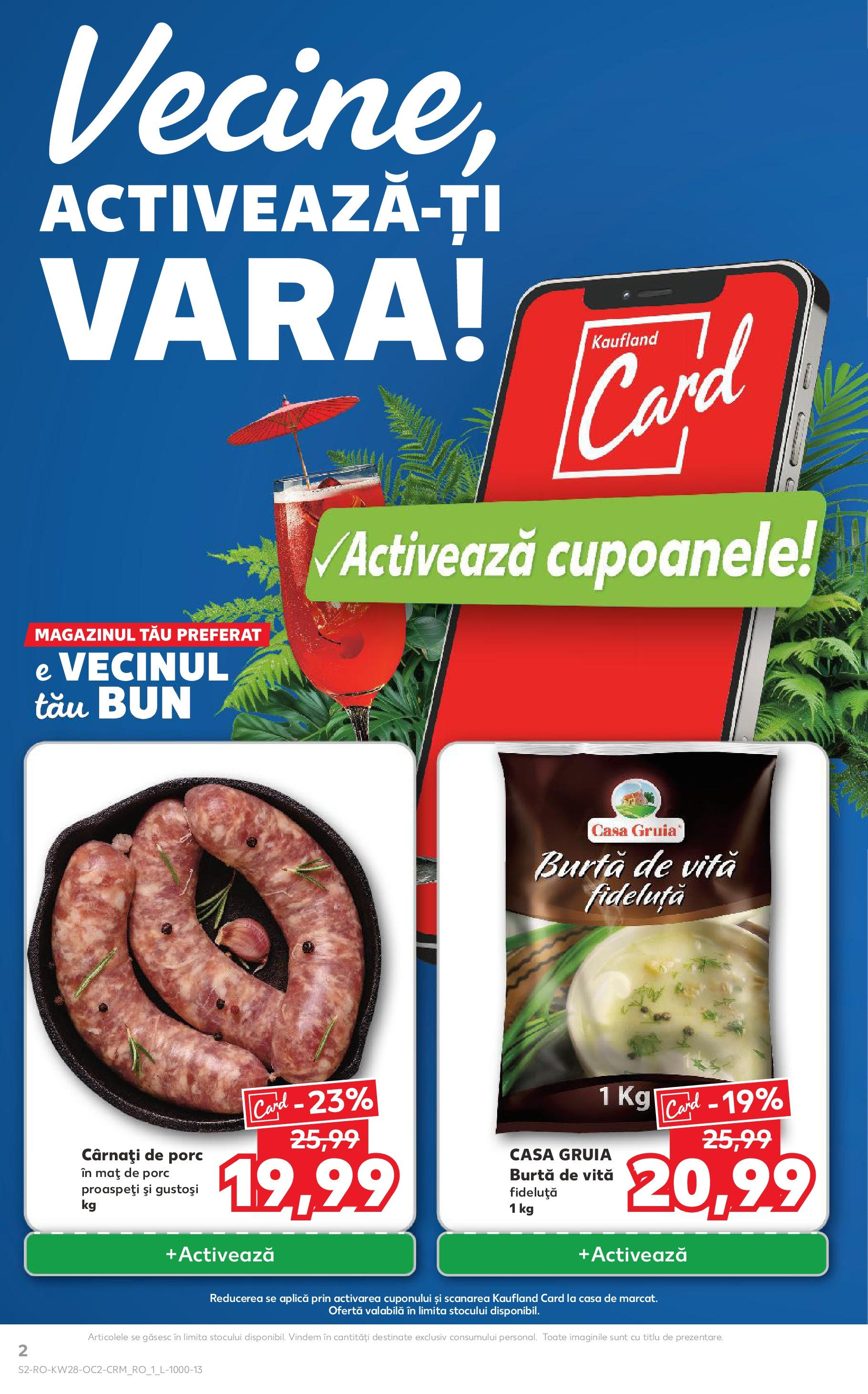 Catalog Kaufland 9 - 14 Iulie 2025 | Pagina 2 | Produse: Cârnați