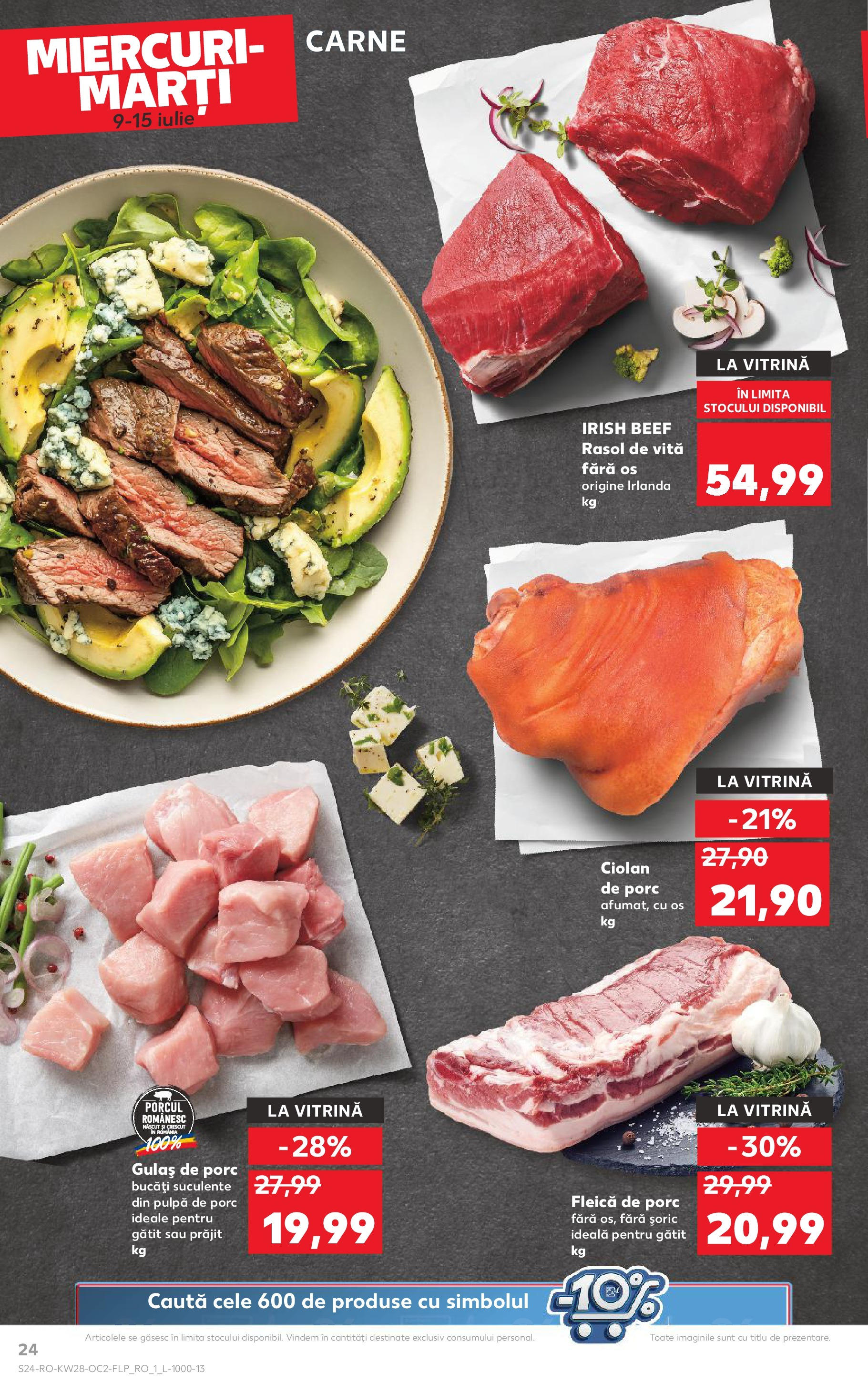 Catalog Kaufland 9 - 14 Iulie 2025 | Pagina 24 | Produse: Vitrină, Gulaș, Rasol, Fleică