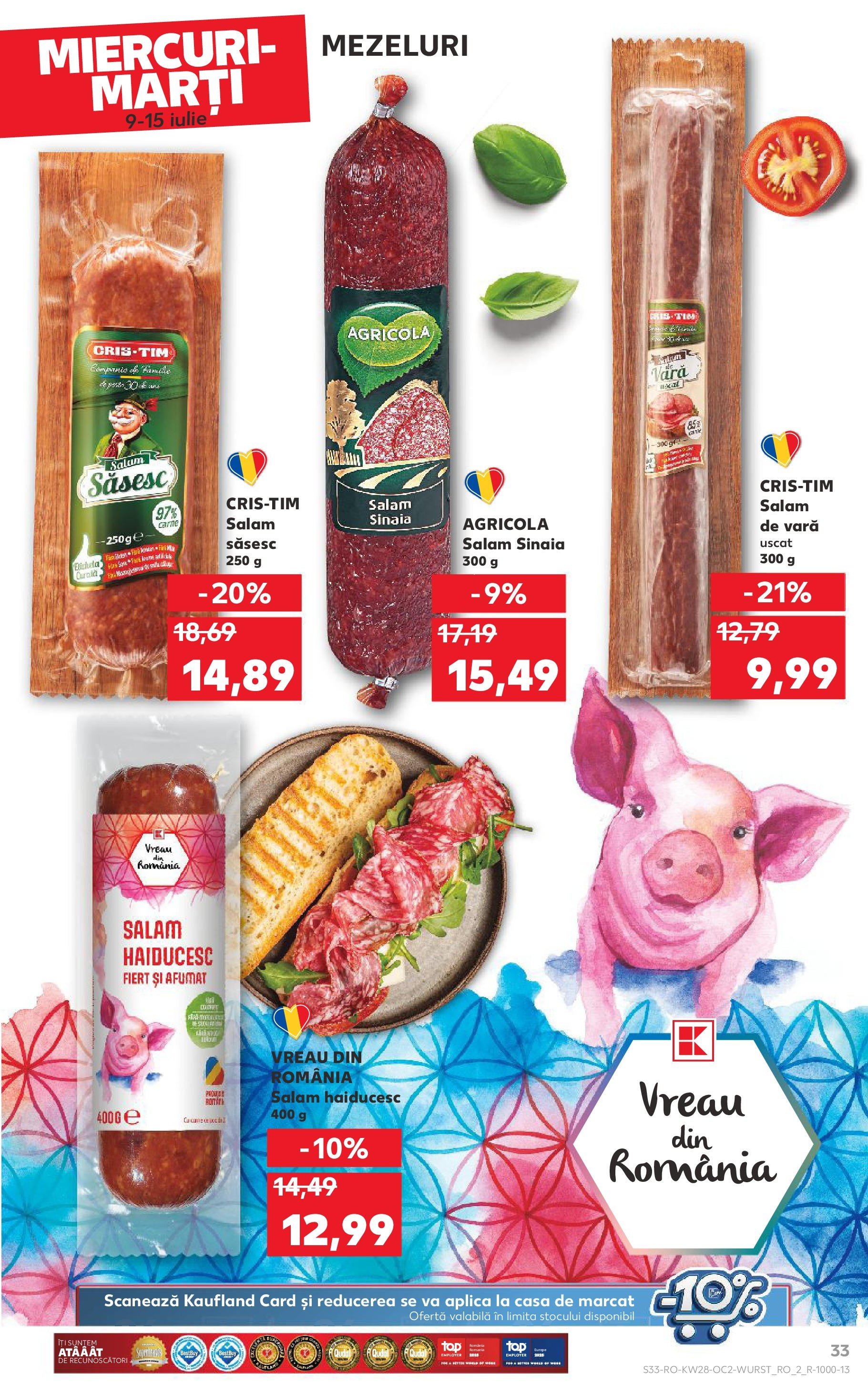 Catalog Kaufland 9 - 14 Iulie 2025 | Pagina 33 | Produse: Salam