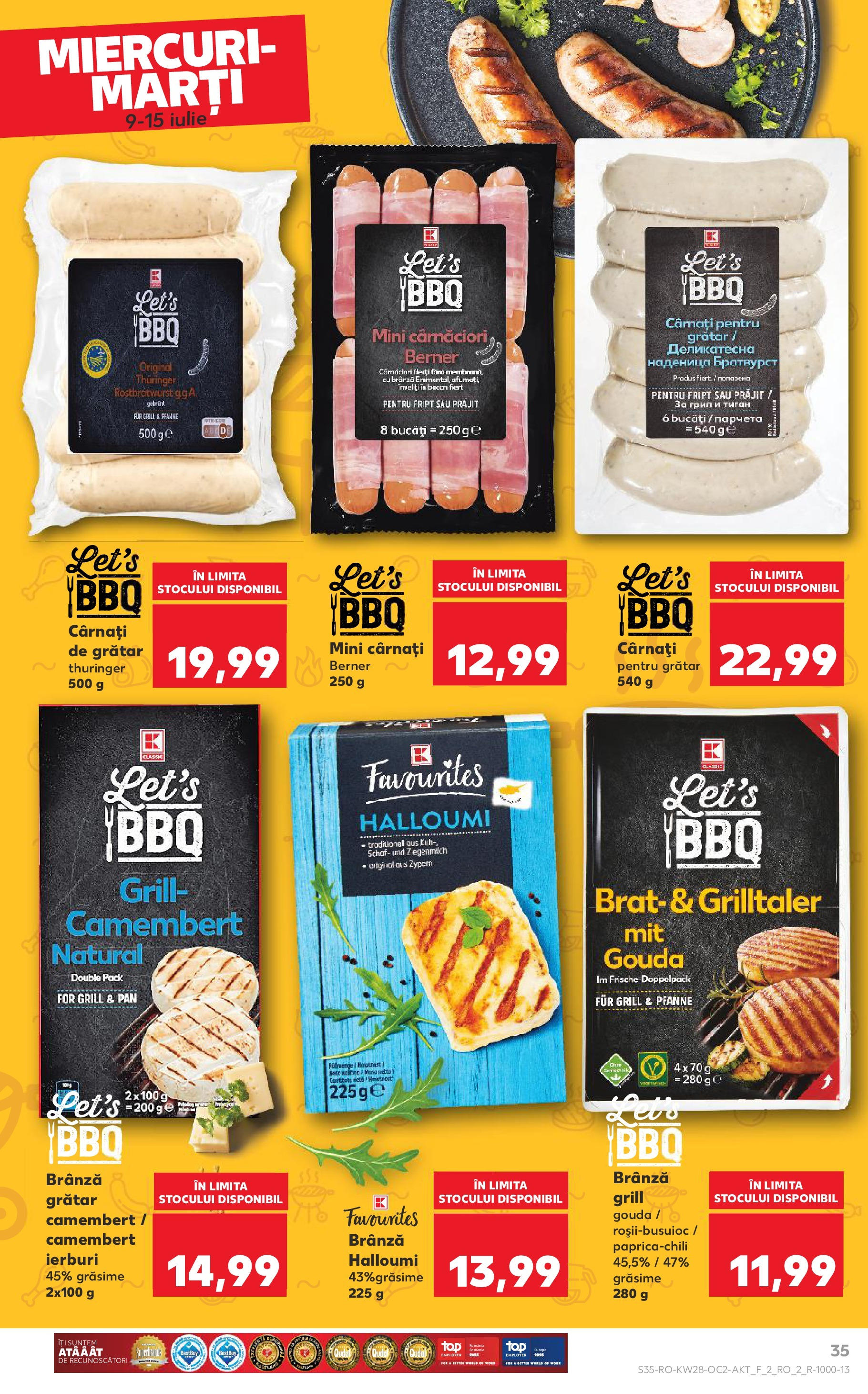 Catalog Kaufland 9 - 14 Iulie 2025 | Pagina 35 | Produse: Grill, Grătar, Masă, Bacon