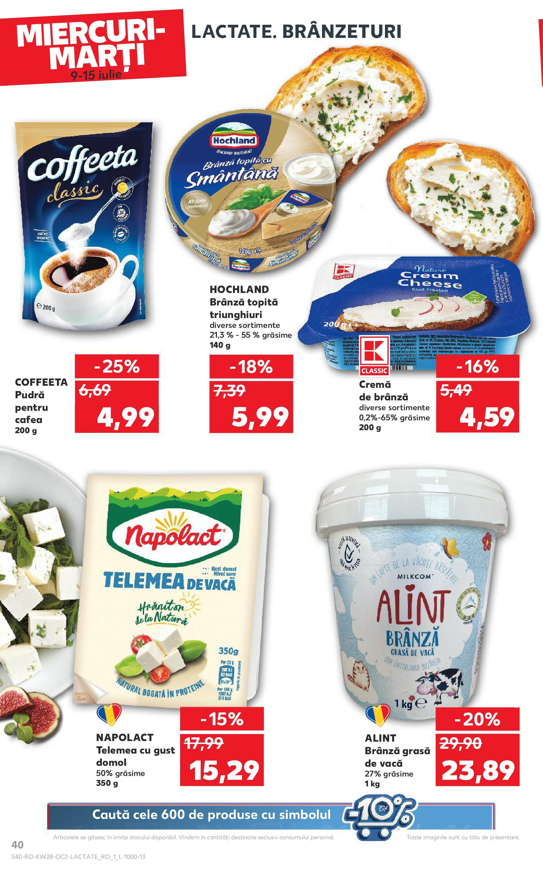 Catalog Kaufland 9 - 14 Iulie 2025 | Pagina 40 | Produse: Pudră, Cremă, Cafea, Smântână