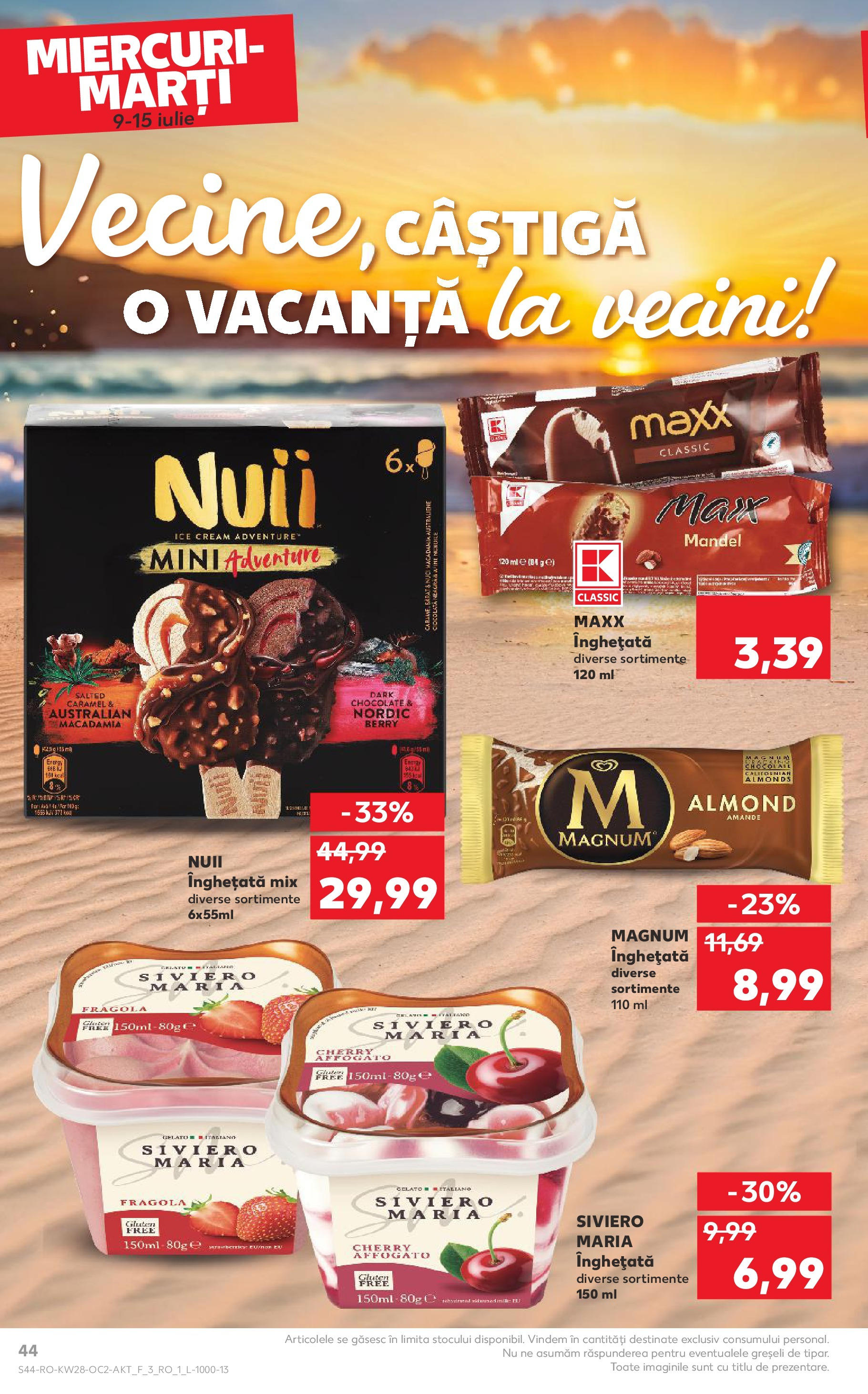 Catalog Kaufland 9 - 14 Iulie 2025 | Pagina 44 | Produse: Ciocolată, Înghețată