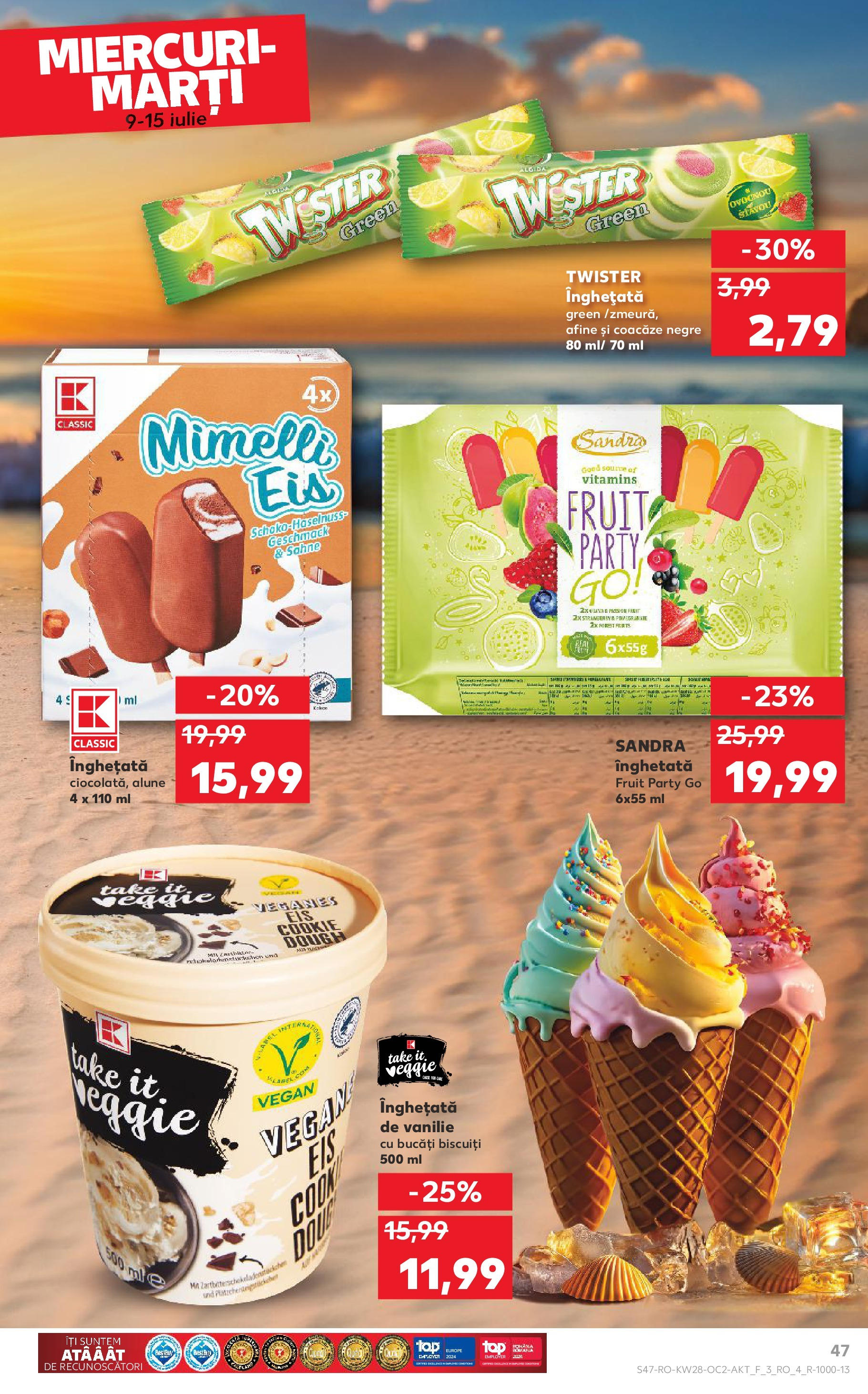 Catalog Kaufland 9 - 14 Iulie 2025 | Pagina 47 | Produse: Afine, Alune, Biscuiți, Înghețată