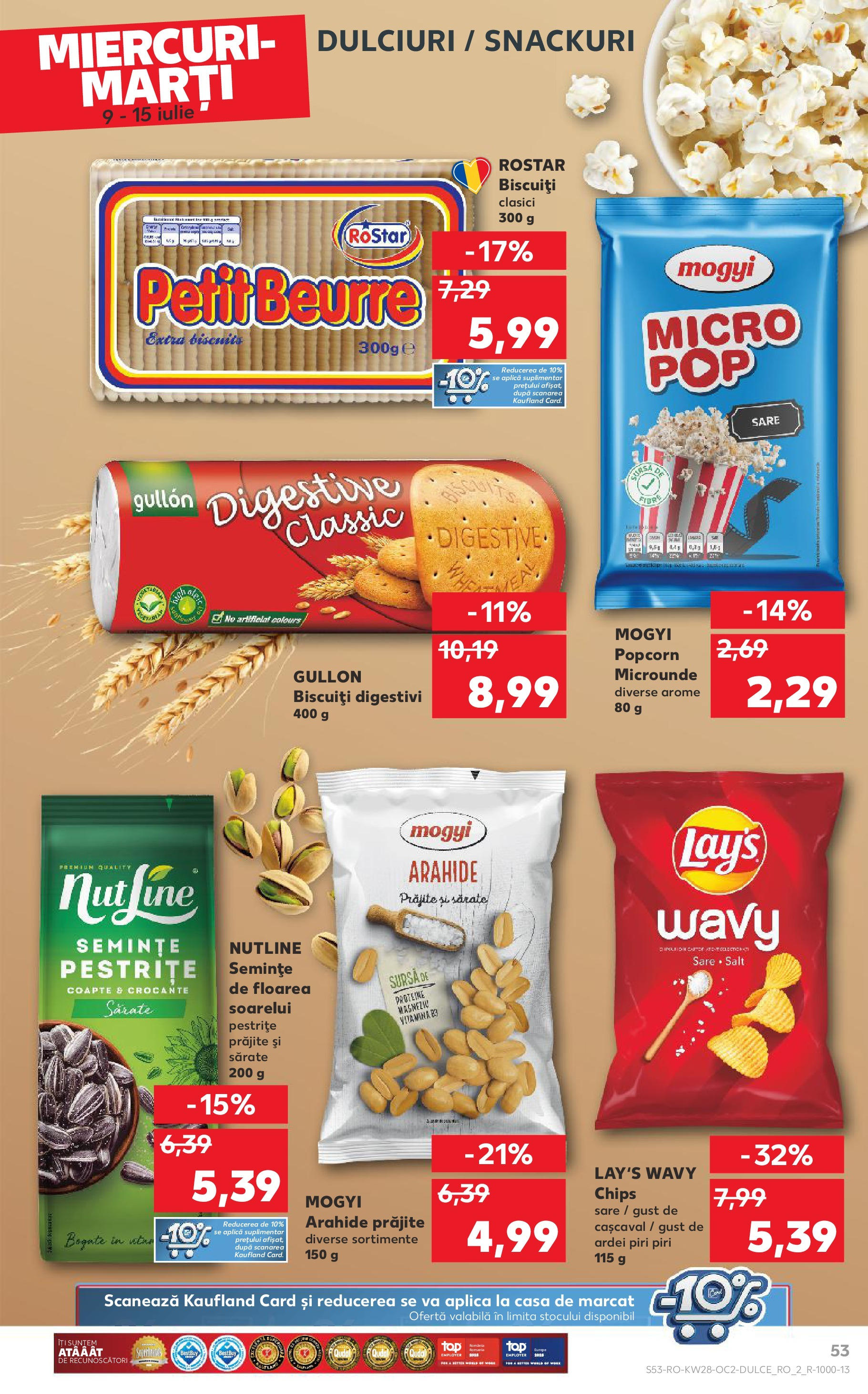 Catalog Kaufland 9 - 14 Iulie 2025 | Pagina 53 | Produse: Masaüstü kılıfı, Ardei, Arahide, Biscuiți