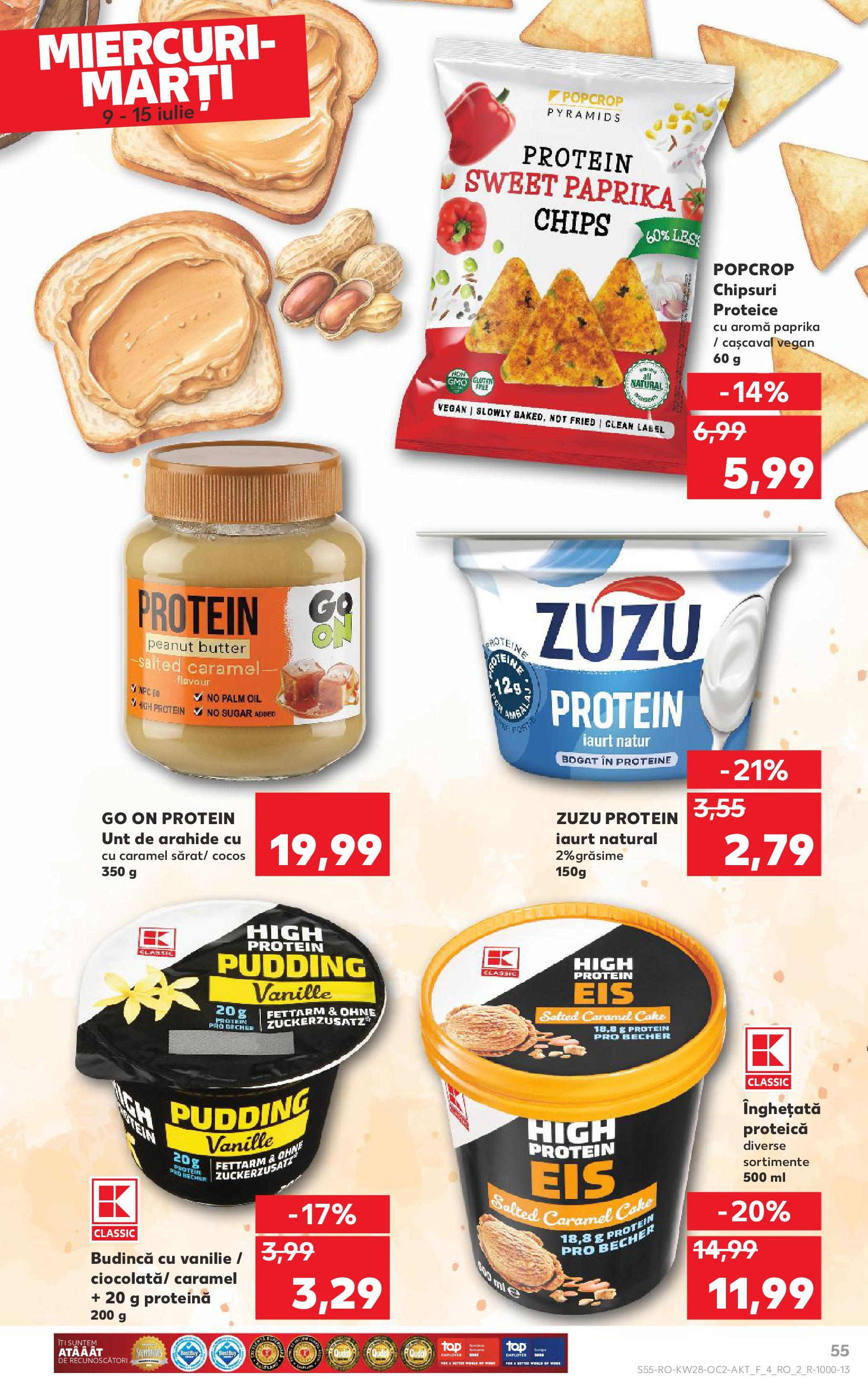 Catalog Kaufland 9 - 14 Iulie 2025 | Pagina 55 | Produse: Pomelo, Cașcaval, Chipsuri, Înghețată