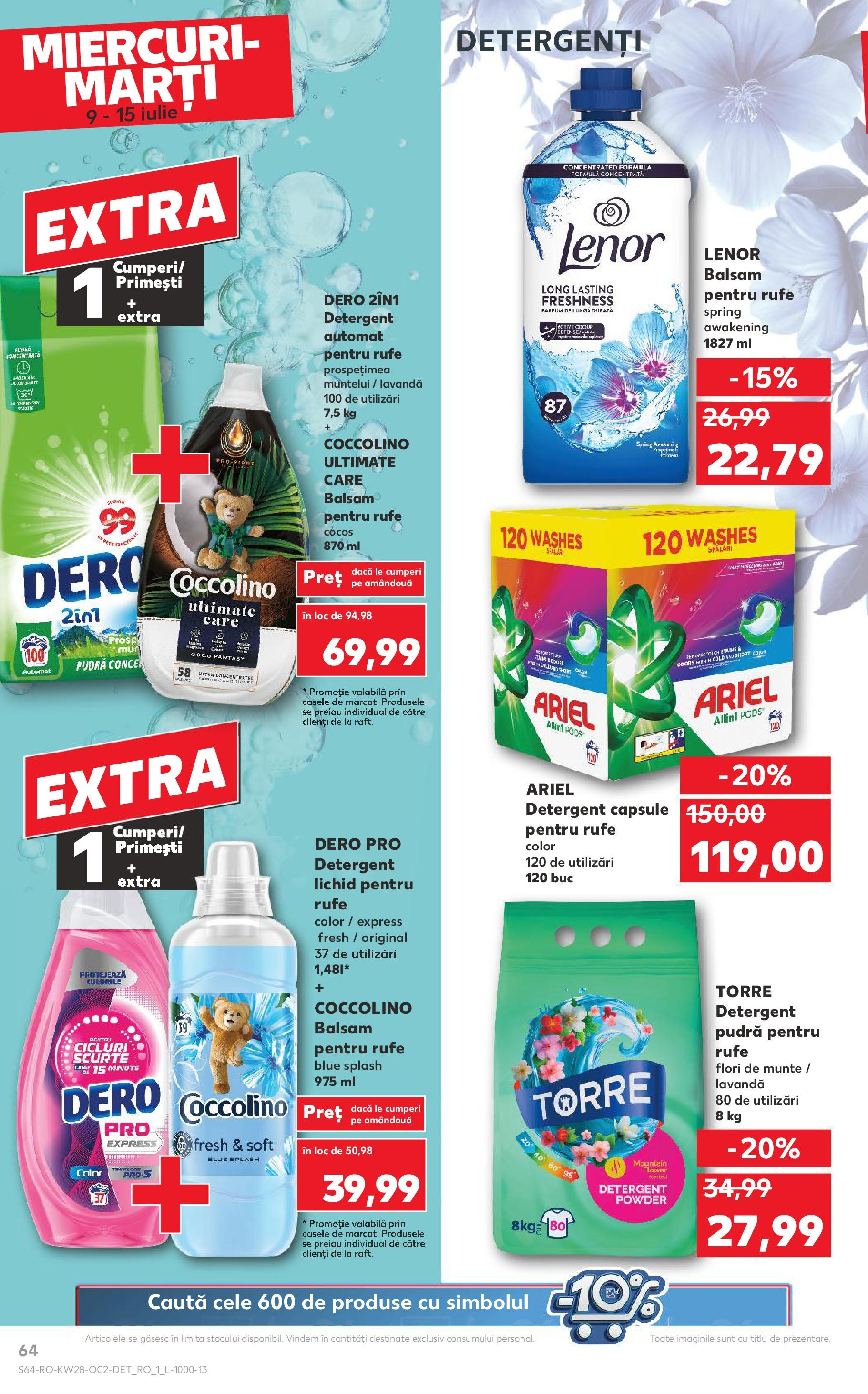 Catalog Kaufland 9 - 14 Iulie 2025 | Pagina 64 | Produse: Pudră, Balsam, Yorgan, Detergent