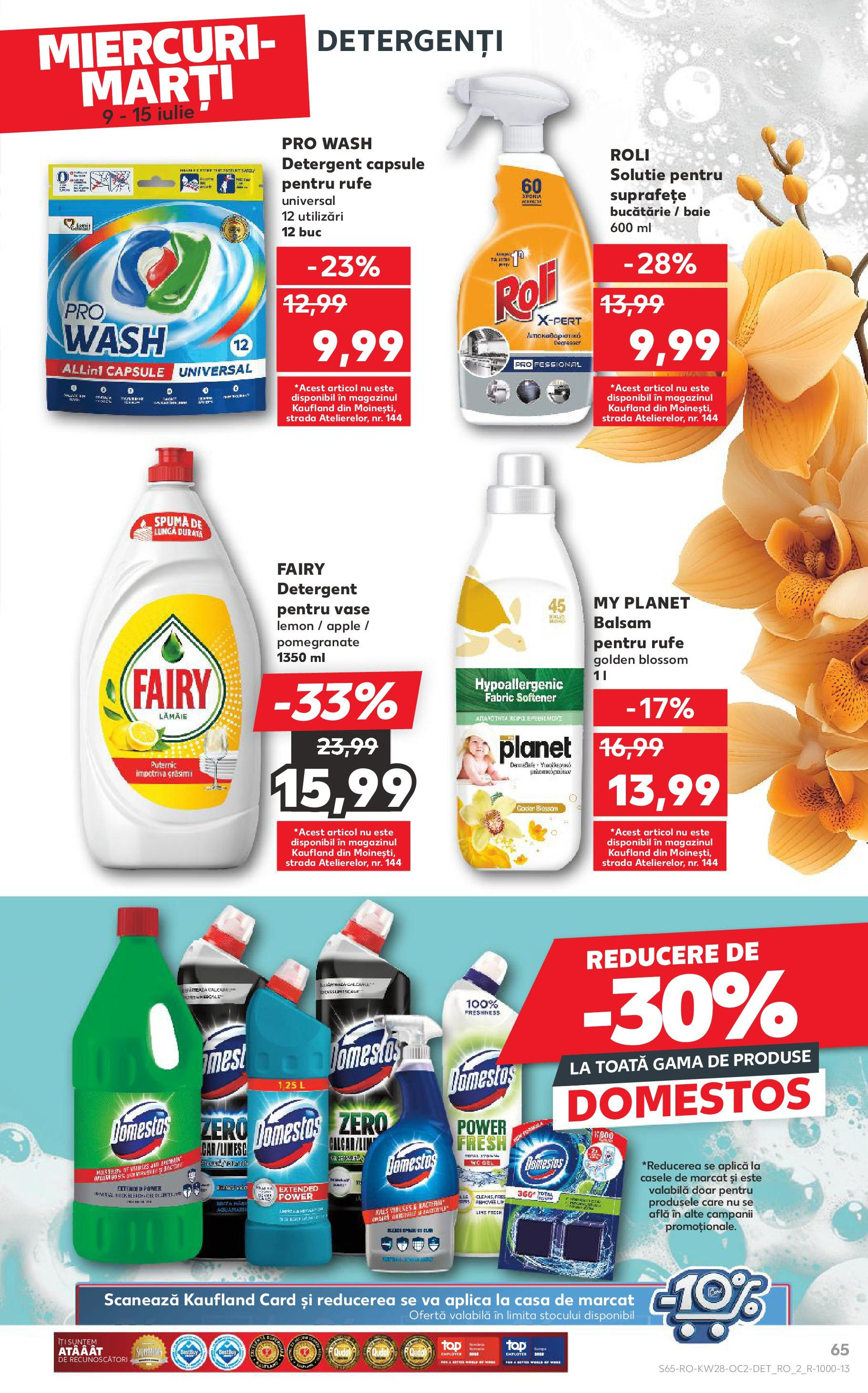 Catalog Kaufland 9 - 14 Iulie 2025 | Pagina 65 | Produse: Lime, Bucătărie, Apple, Detergent