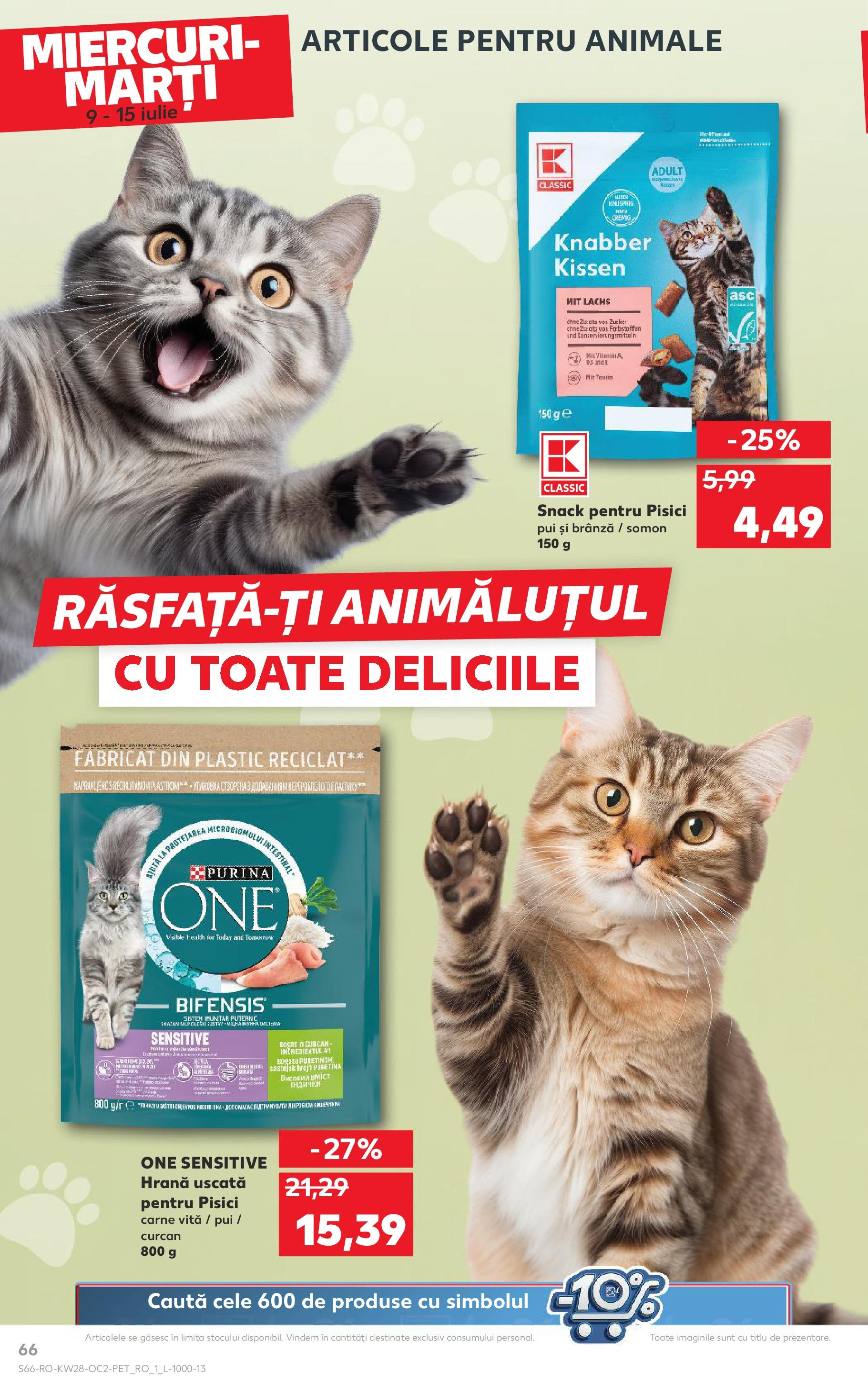 Catalog Kaufland 9 - 14 Iulie 2025 | Pagina 66 | Produse: Hacıyatmaz Kedi Oyuncağı, Brânză