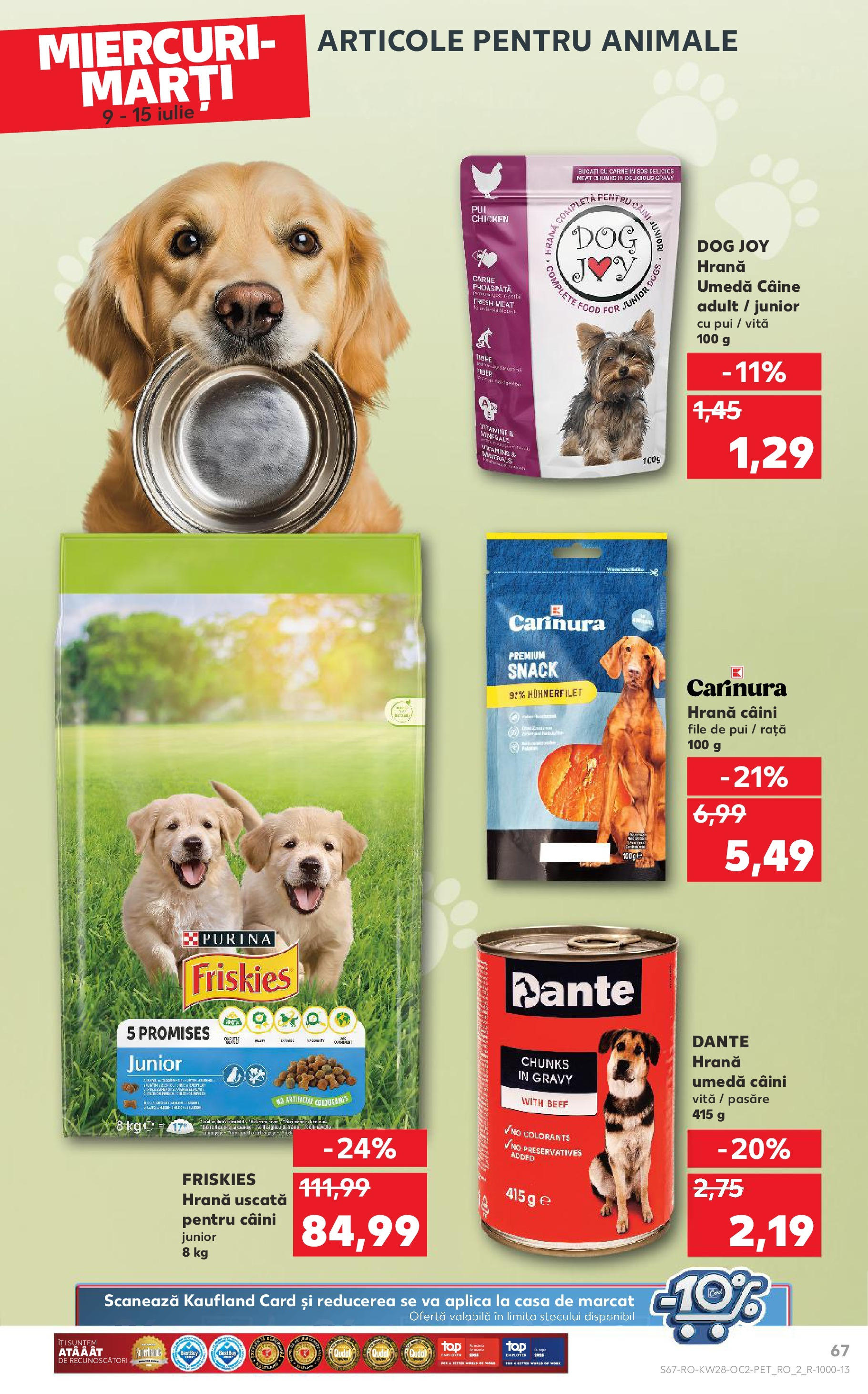 Catalog Kaufland 9 - 14 Iulie 2025 | Pagina 67 | Produse: Hacıyatmaz Kedi Oyuncağı, Rață