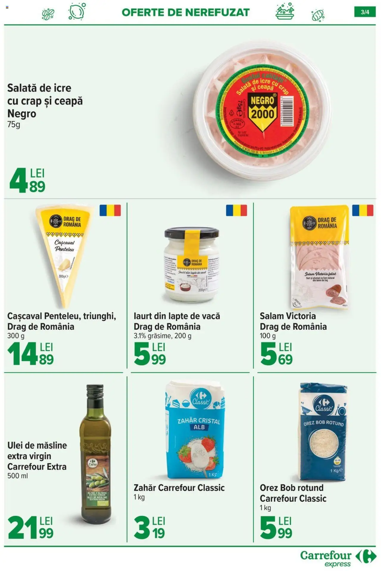 Catalog Carrefour 10 - 15 Iulie 2025 | Pagina 3 | Produse: Cașcaval, Lapte, Cremă, Orez