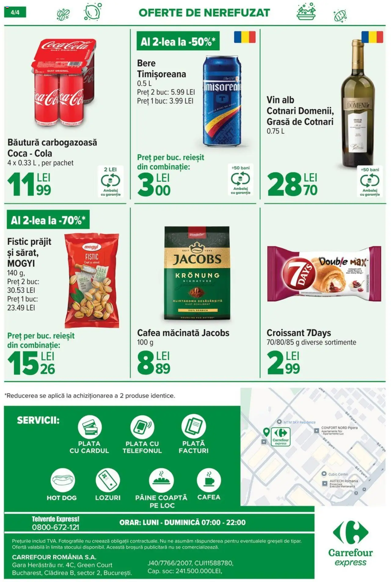 Catalog Carrefour 10 - 15 Iulie 2025 | Pagina 4 | Produse: Pâine, Vin, Bere, Fistic