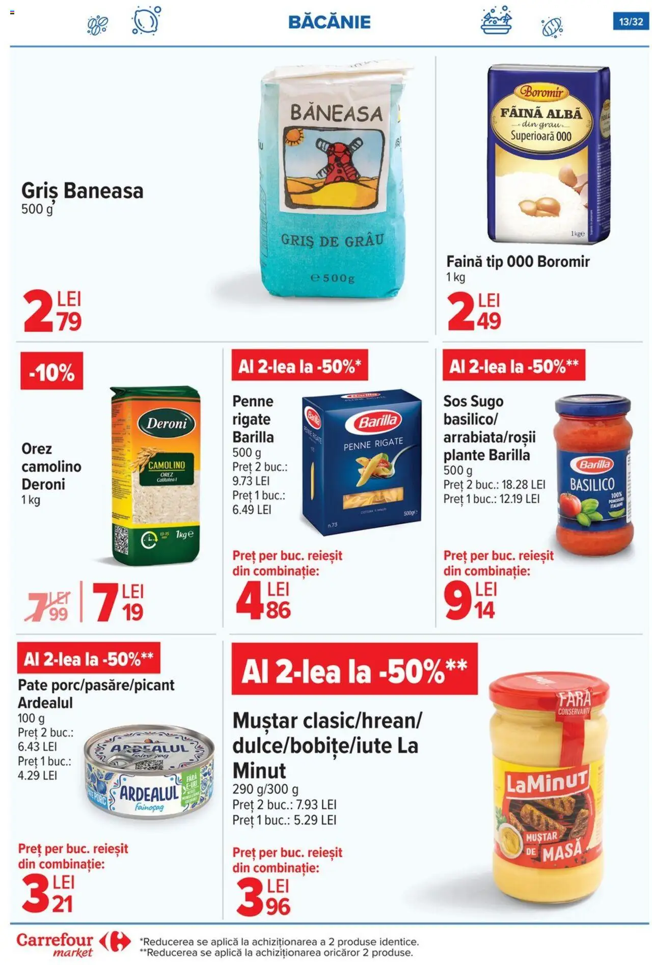 Catalog Carrefour 9 - 14 Iulie 2025 | Pagina 13 | Produse: Masă, Pate, Muștar, Sos