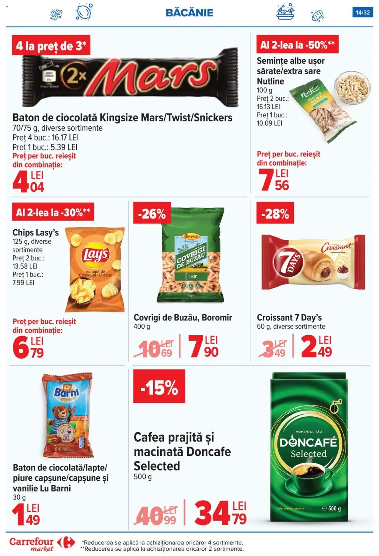 Catalog Carrefour 9 - 14 Iulie 2025 | Pagina 14 | Produse: Semințe, Cafea, Ciocolată, Sare