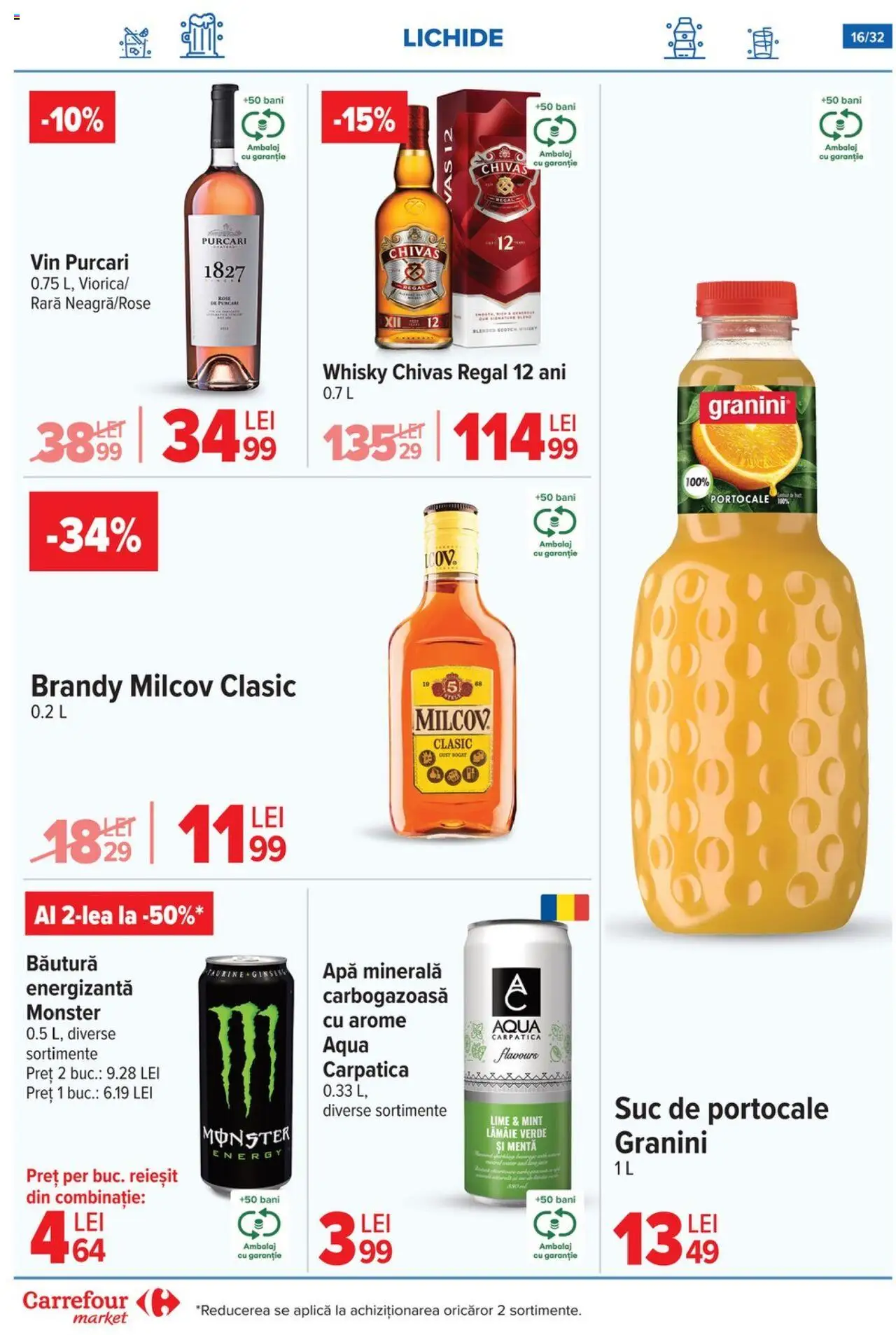 Catalog Carrefour 9 - 14 Iulie 2025 | Pagina 16 | Produse: Lime, Suc, Portocale, Lămâie