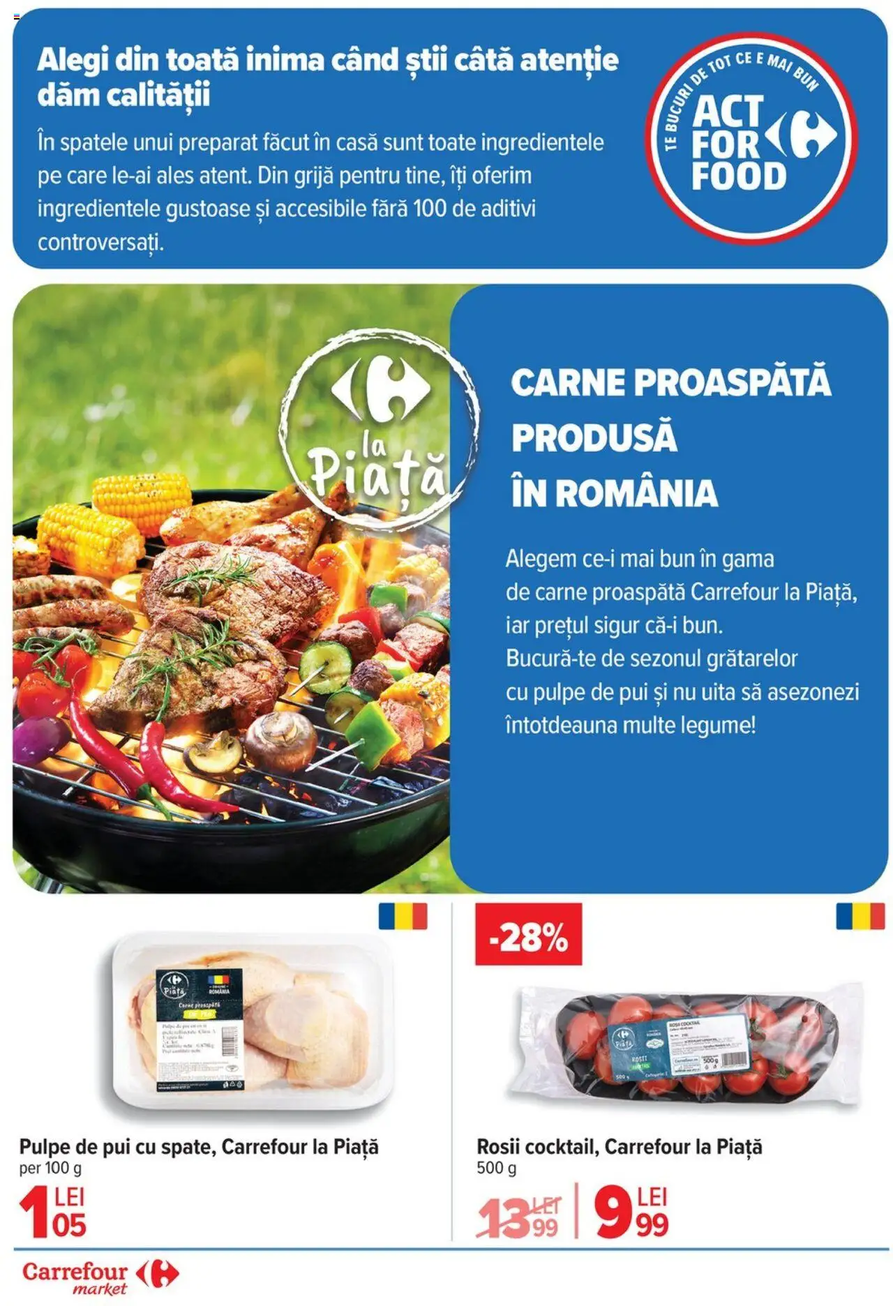 Catalog Carrefour 9 - 14 Iulie 2025 | Pagina 5 | Produse: Hacıyatmaz Kedi Oyuncağı, Cocktail, Roșii, Legume