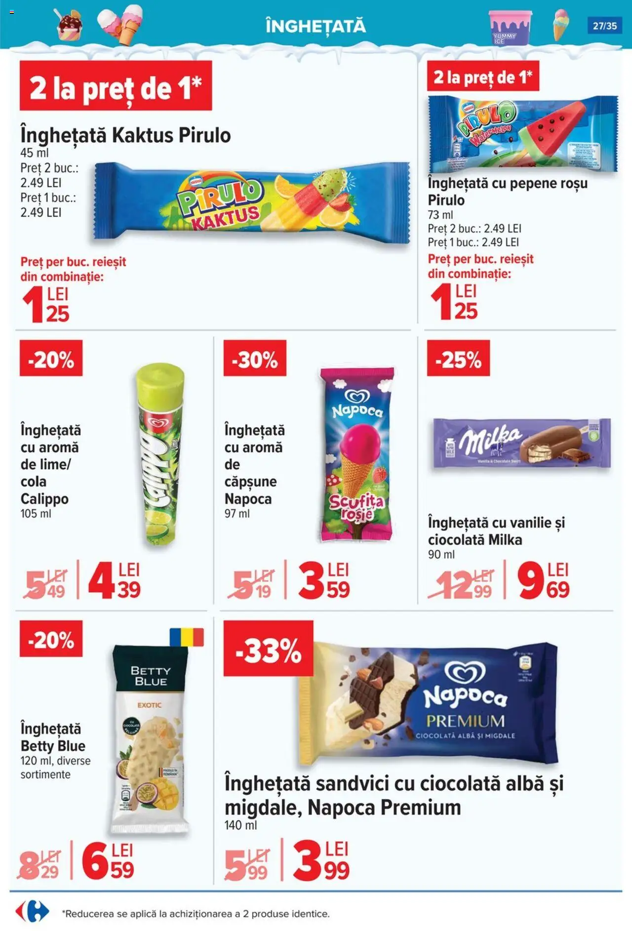Catalog Carrefour 9 - 14 Iulie 2025 | Pagina 27 | Produse: Amerikan servis, Migdale, Ciocolată, Înghețată