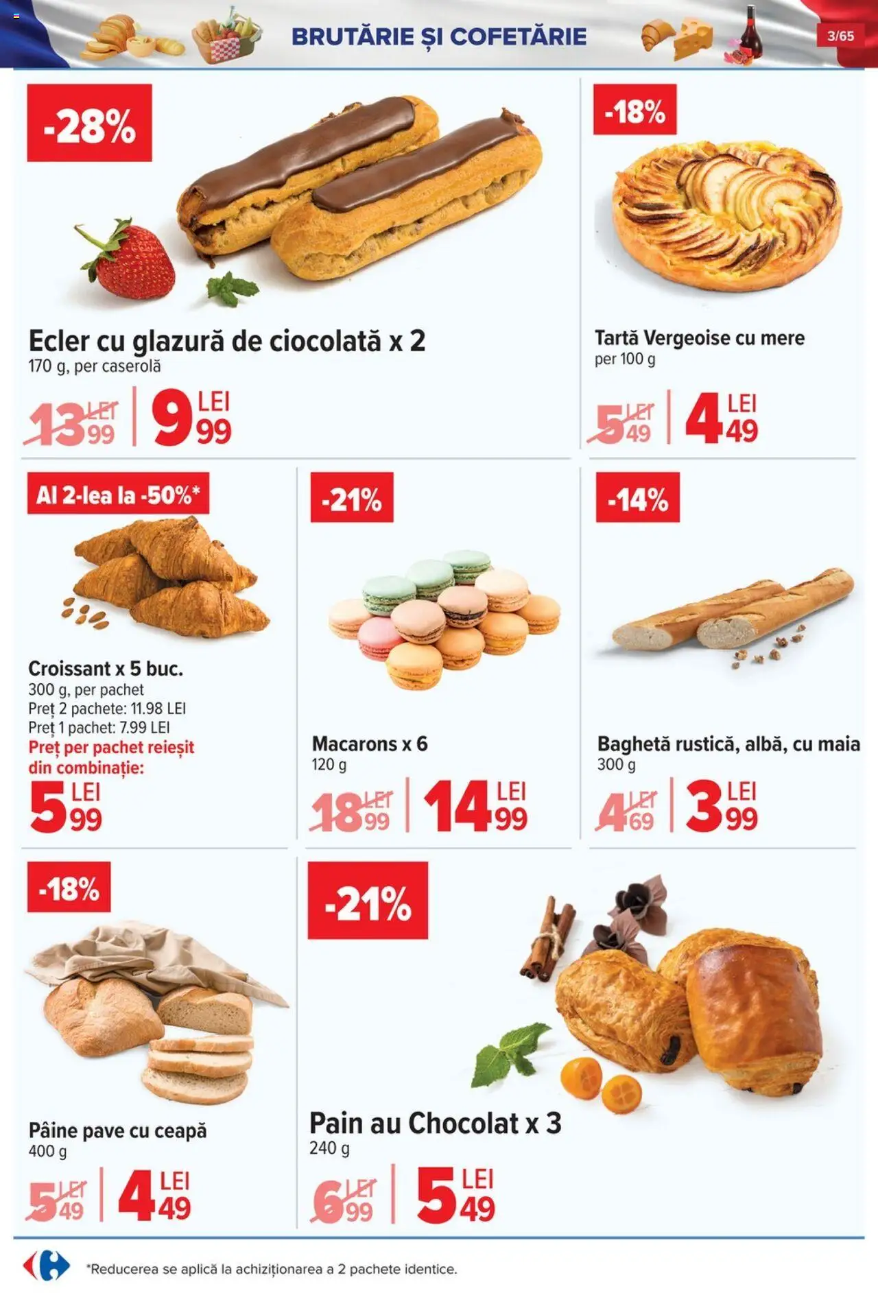 Catalog Carrefour 9 - 14 Iulie 2025 | Pagina 3 | Produse: Pâine, Ciocolată, Mere, Macarons