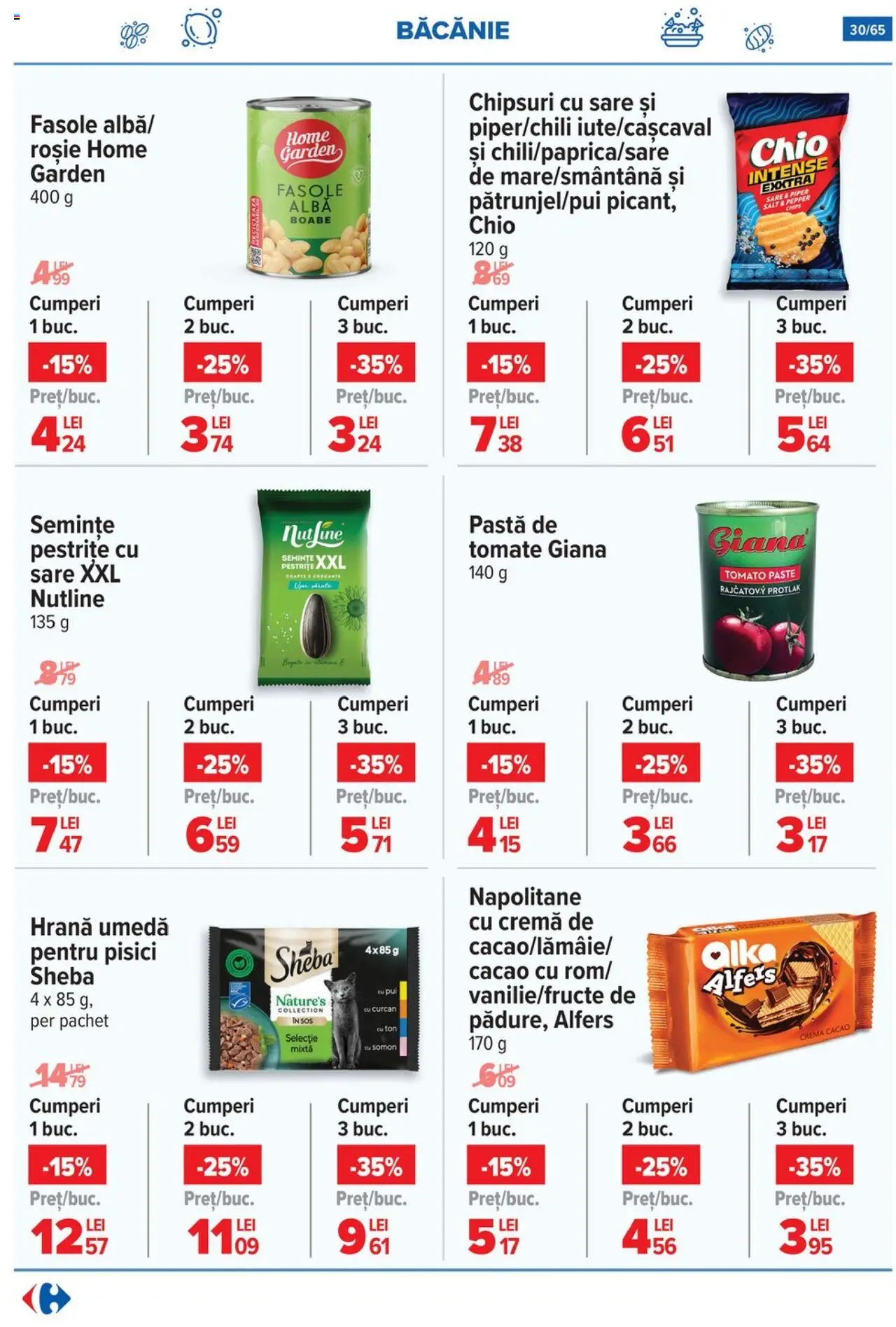 Catalog Carrefour 9 - 14 Iulie 2025 | Pagina 30 | Produse: Hacıyatmaz Kedi Oyuncağı, Napolitane, Cacao, Sare