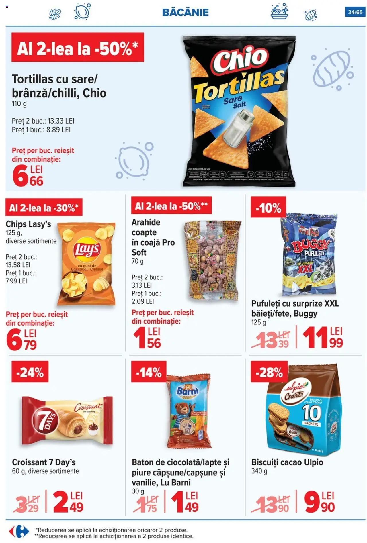 Catalog Carrefour 9 - 14 Iulie 2025 | Pagina 34 | Produse: Arahide, Cremă, Biscuiți, Sare