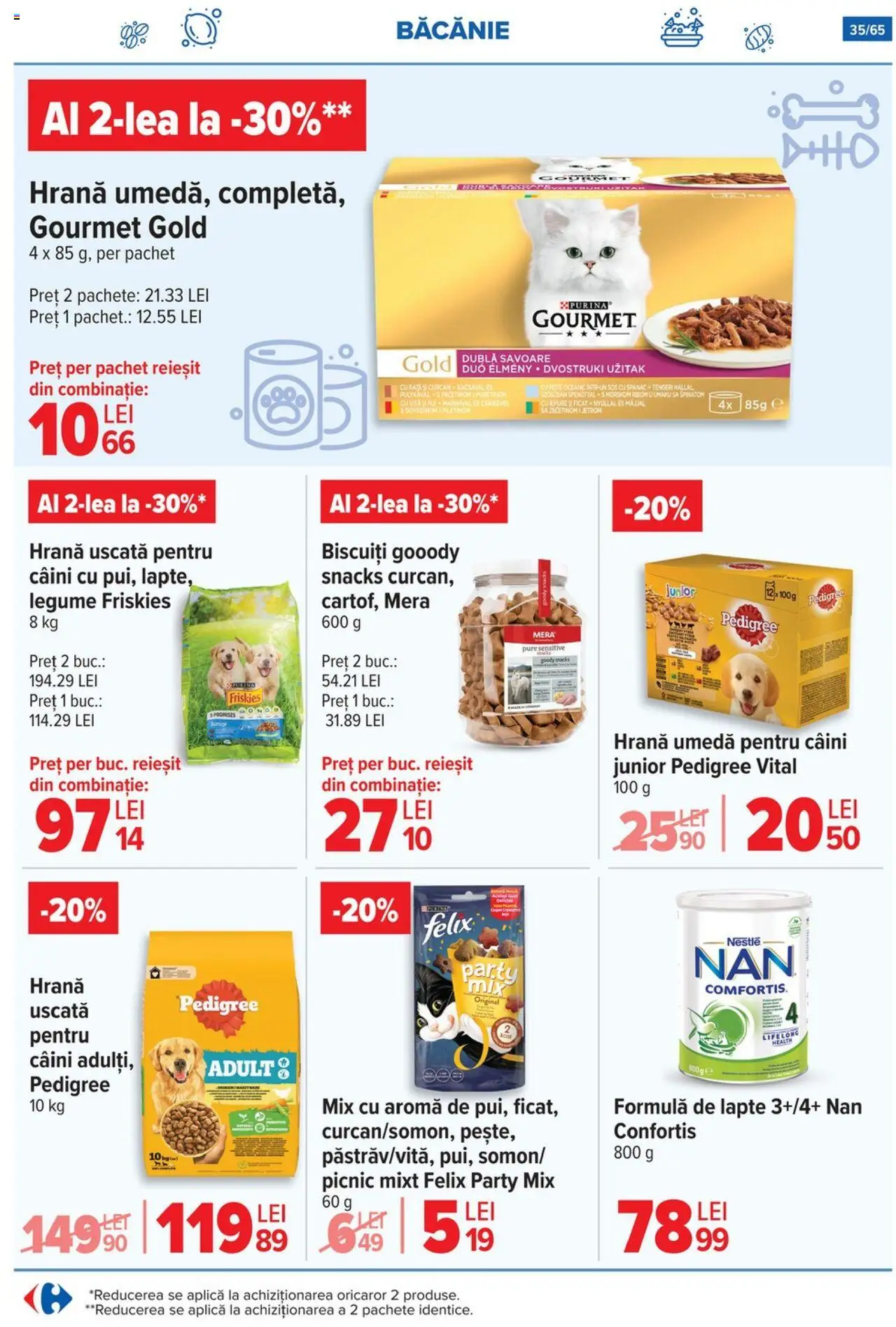 Catalog Carrefour 9 - 14 Iulie 2025 | Pagina 35 | Produse: Rață, Pește, Biscuiți, Sos