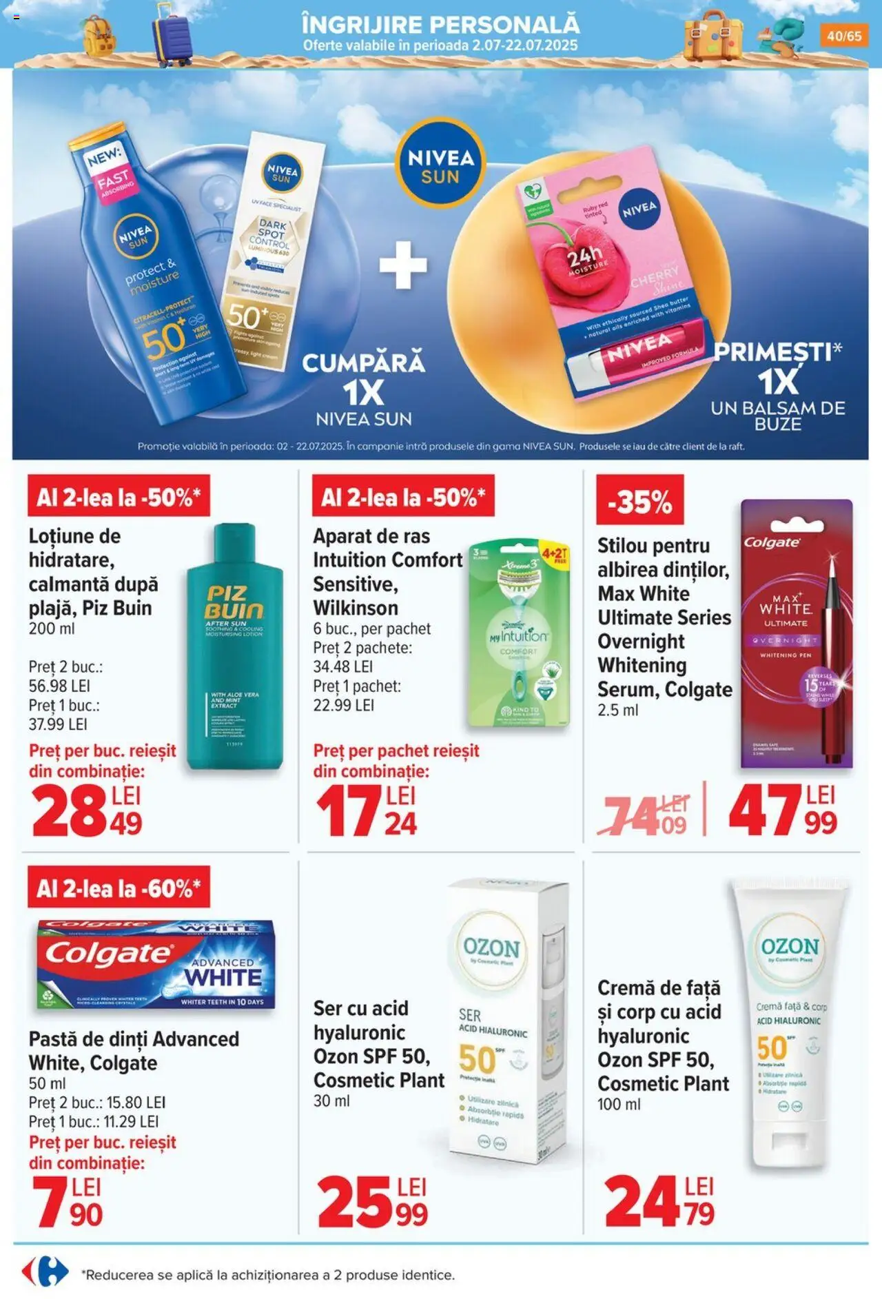 Catalog Carrefour 9 - 14 Iulie 2025 | Pagina 40 | Produse: Aloe vera, Balsam, Cremă, Pastă de dinți