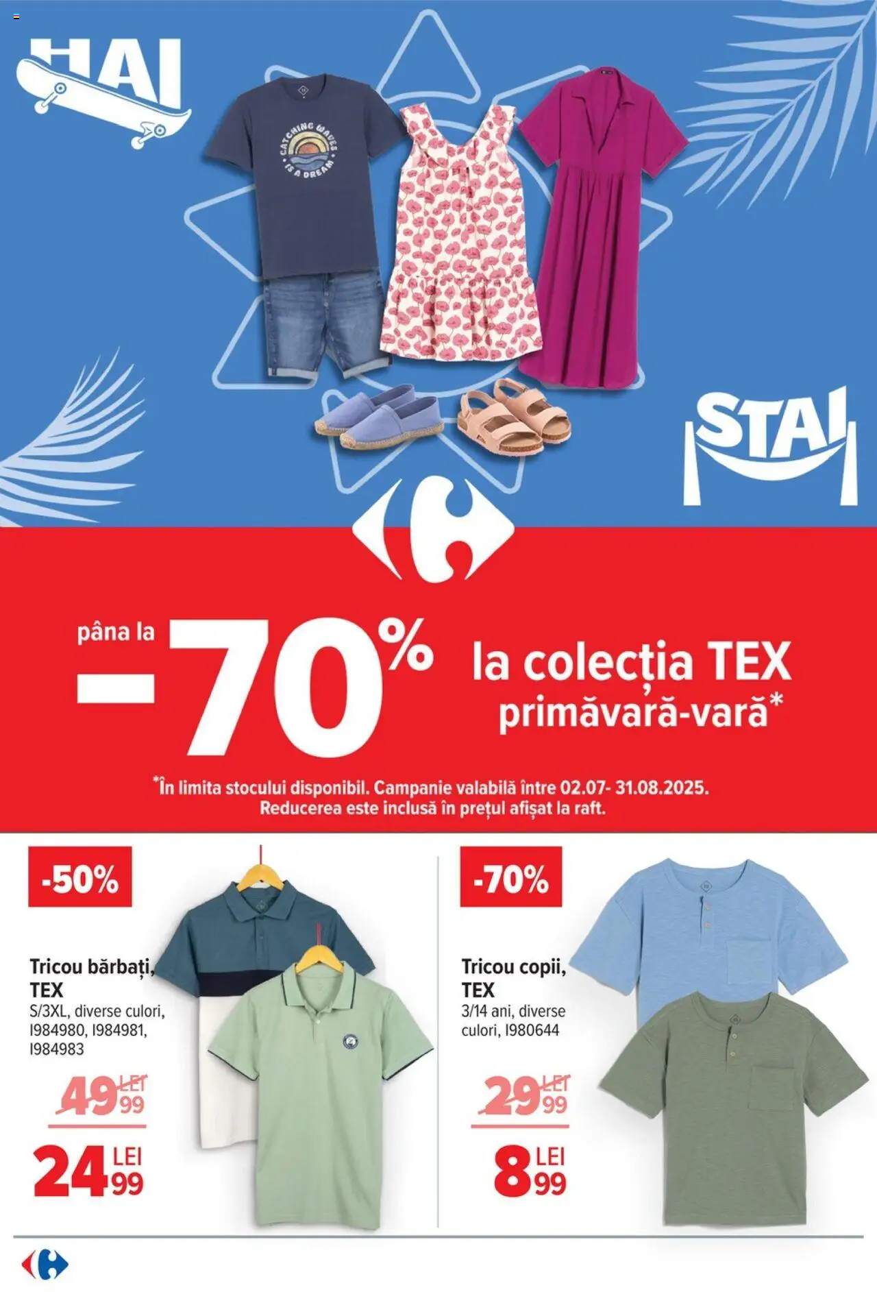 Catalog Carrefour 9 - 14 Iulie 2025 | Pagina 54 | Produse: Tricou