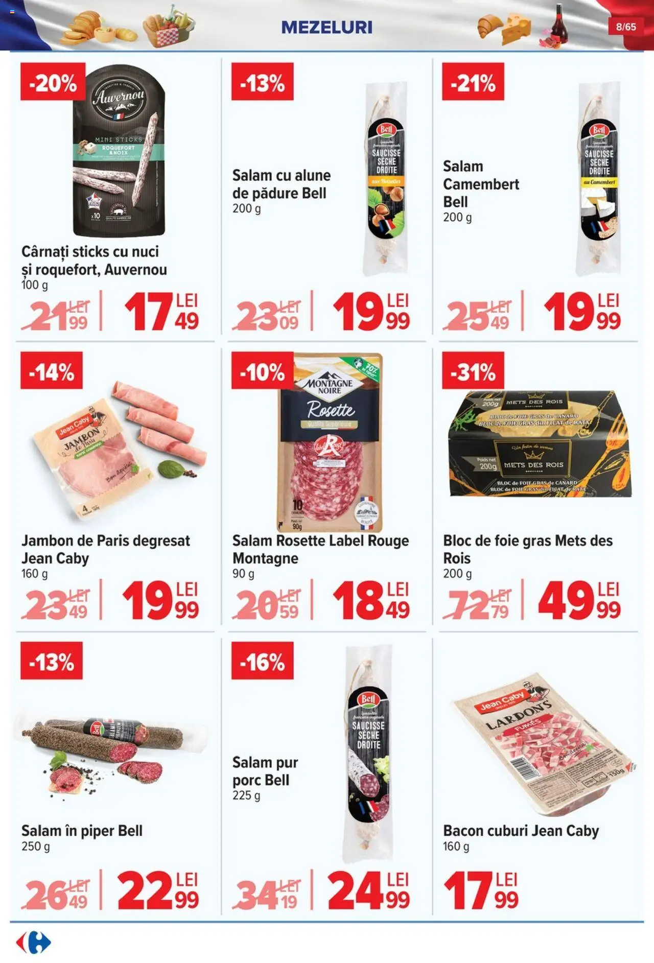 Catalog Carrefour 9 - 14 Iulie 2025 | Pagina 8 | Produse: Salam, Nuci, Piper, Cârnați
