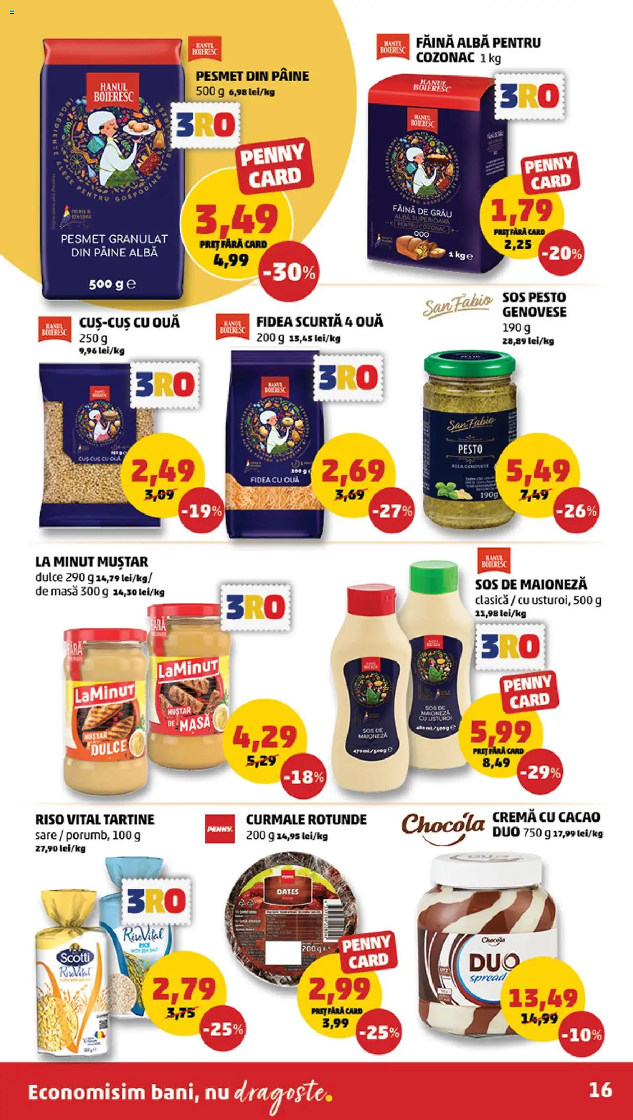 Catalog PENNY Market 9 - 14 Iulie 2025 | Pagina 16 | Produse: Pâine, Cacao, Maioneză, Sare