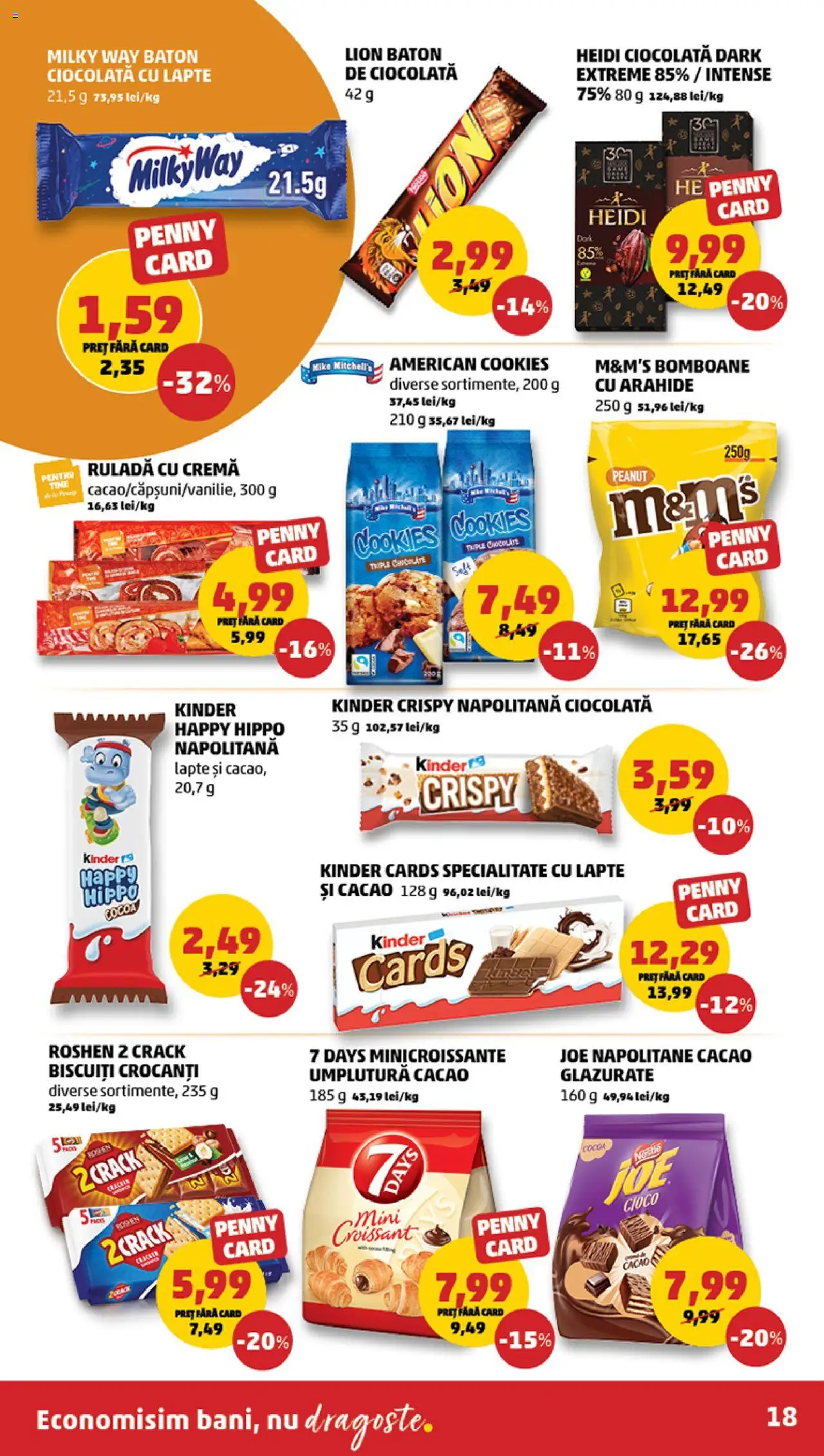 Catalog PENNY Market 9 - 14 Iulie 2025 | Pagina 18 | Produse: Napolitane, Cremă, Ciocolată, Biscuiți