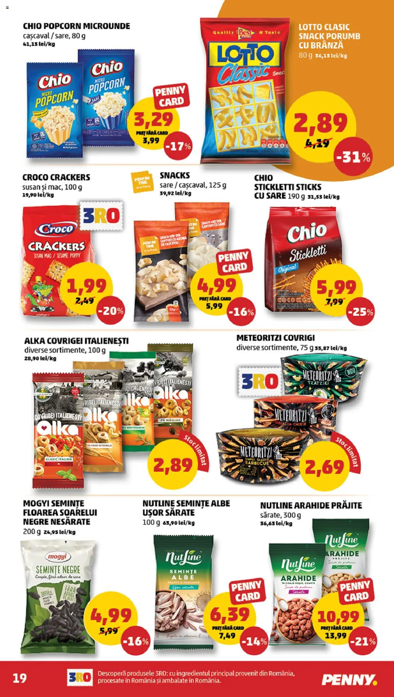 Catalog PENNY Market 9 - 14 Iulie 2025 | Pagina 19 | Produse: Semințe, Covrigei, Brânză, Bant