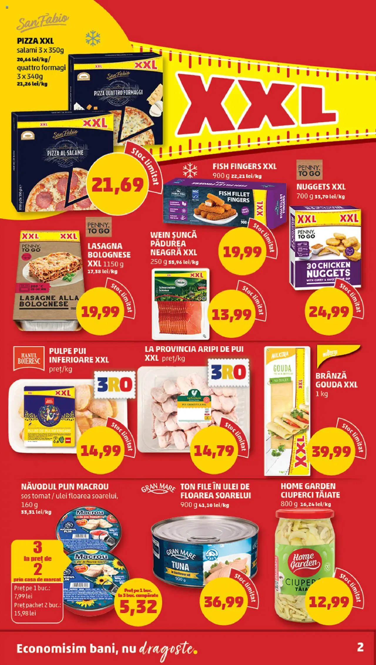 Catalog PENNY Market 9 - 14 Iulie 2025 | Pagina 2 | Produse: Lasagna, Bant, Sos, Gouda