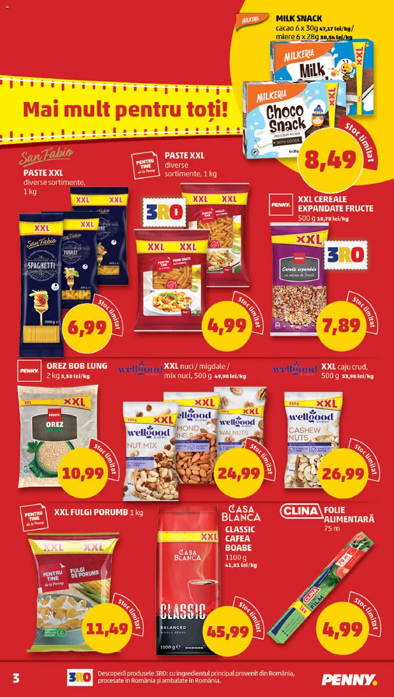 Catalog PENNY Market 9 - 14 Iulie 2025 | Pagina 3 | Produse: Migdale, Cafea, Caju, Fructe