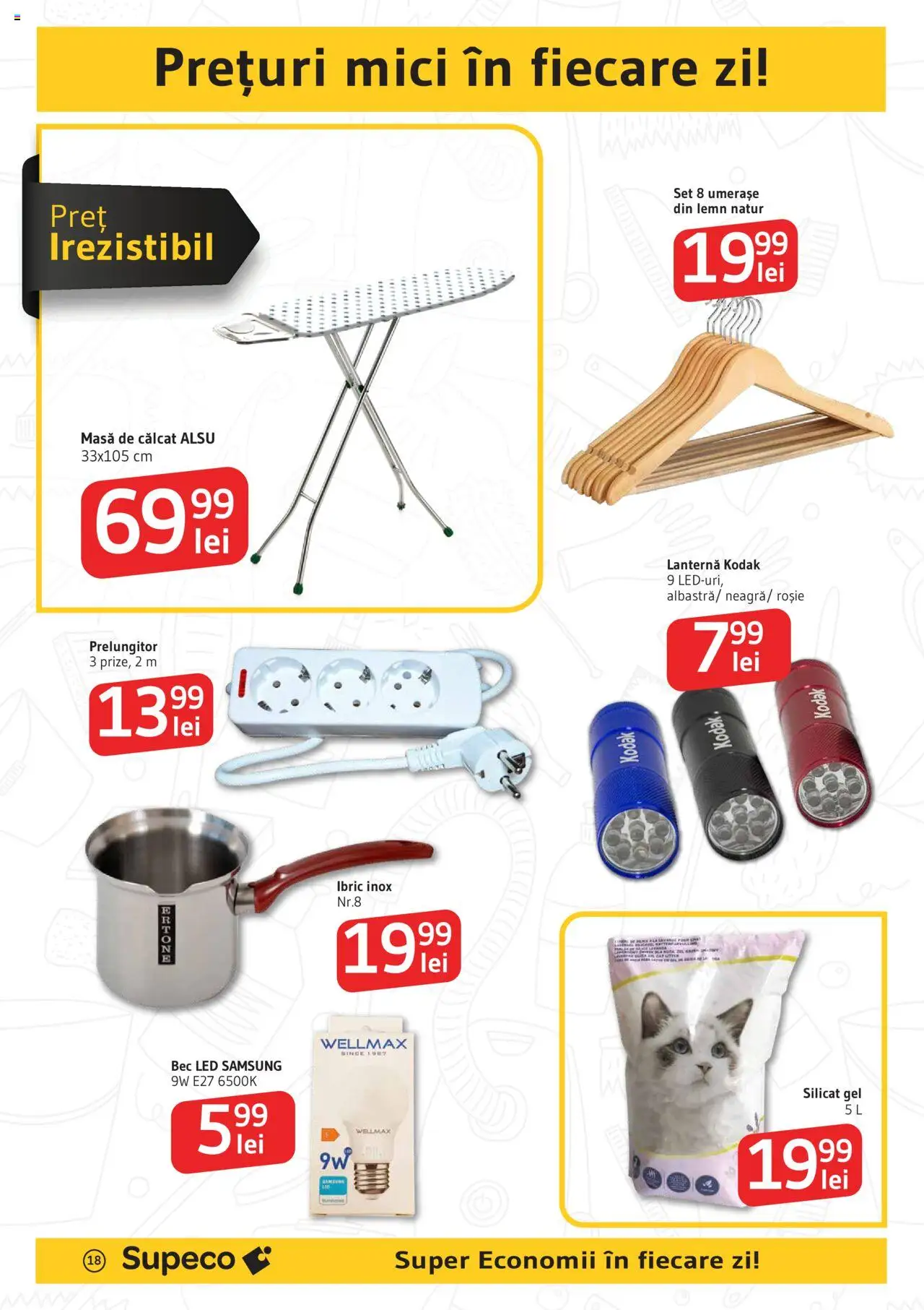 Catalog Supeco 10 - 22 Iulie 2025 | Pagina 18 | Produse: Bec, Prelungitor, Masă, Babak