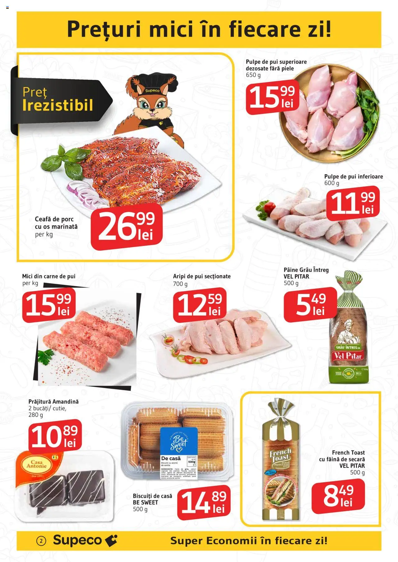 Catalog Supeco 10 - 22 Iulie 2025 | Pagina 2 | Produse: Keçeli kalem, Pâine, Carne De Pui, Făină