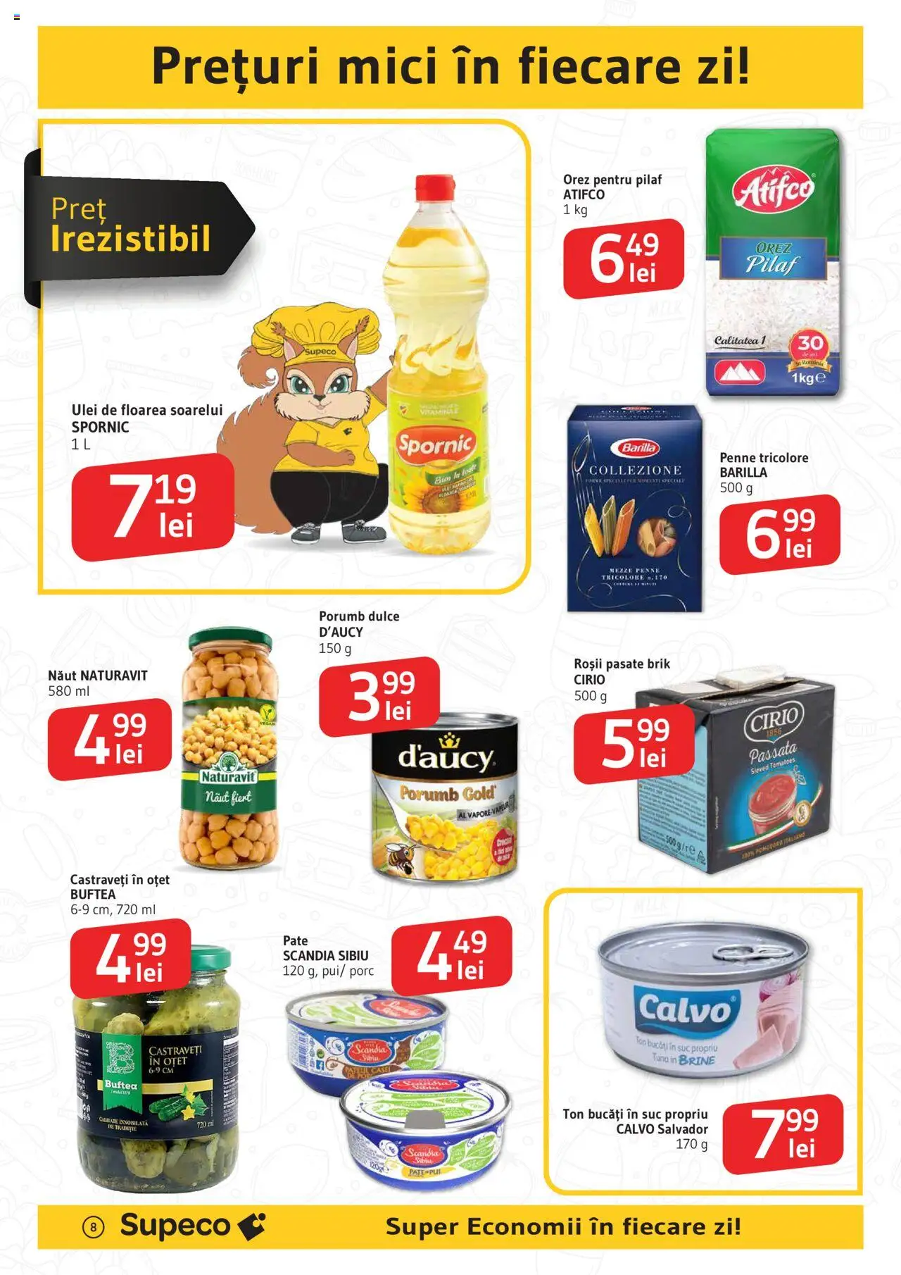 Catalog Supeco 10 - 22 Iulie 2025 | Pagina 8 | Produse: Mici, Ulei, Oțet, Porumb