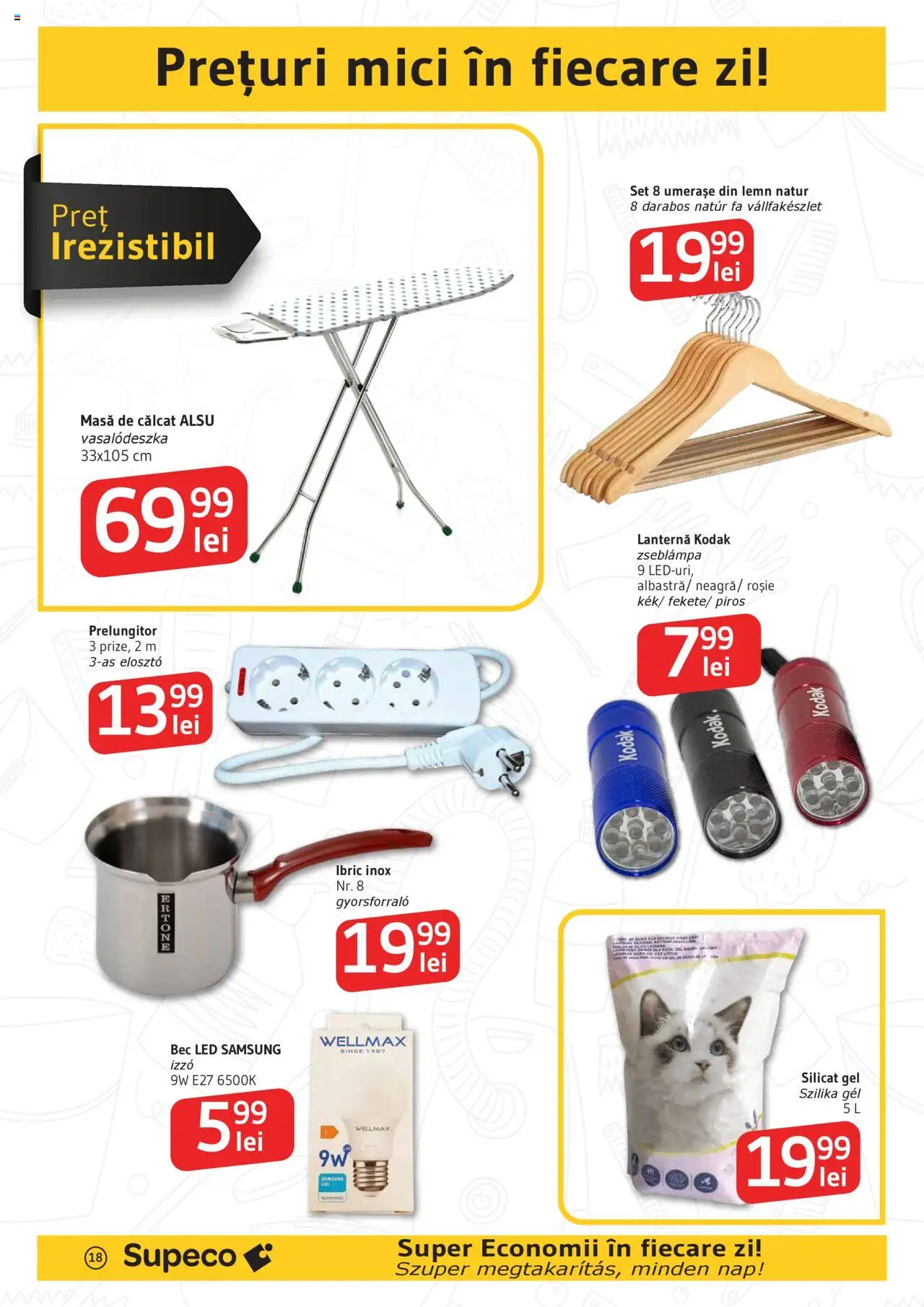 Catalog Supeco 10 - 22 Iulie 2025 | Pagina 18 | Produse: Bec, Babak, Mici, Masă de călcat