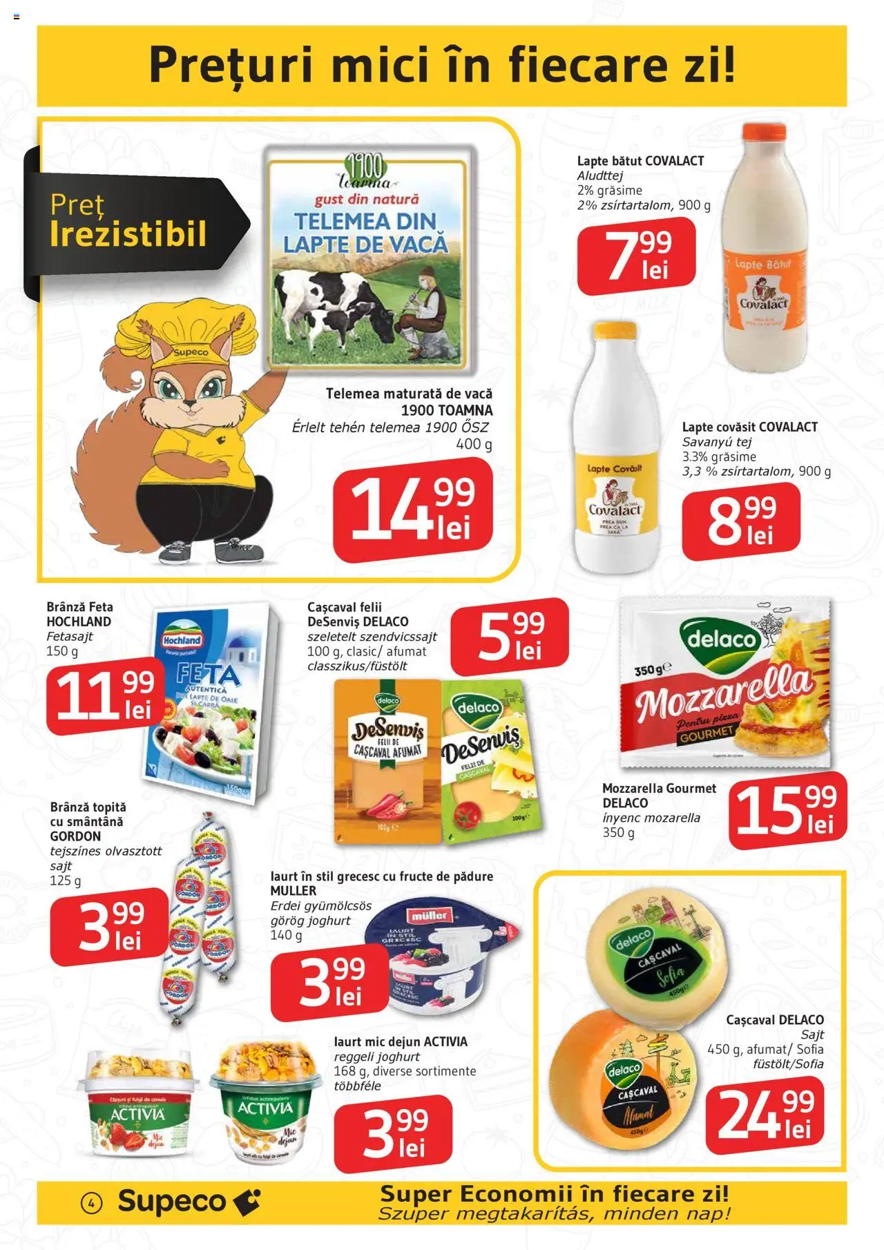 Catalog Supeco 10 - 22 Iulie 2025 | Pagina 4 | Produse: Mici, Lapte, Brânză, Smântână