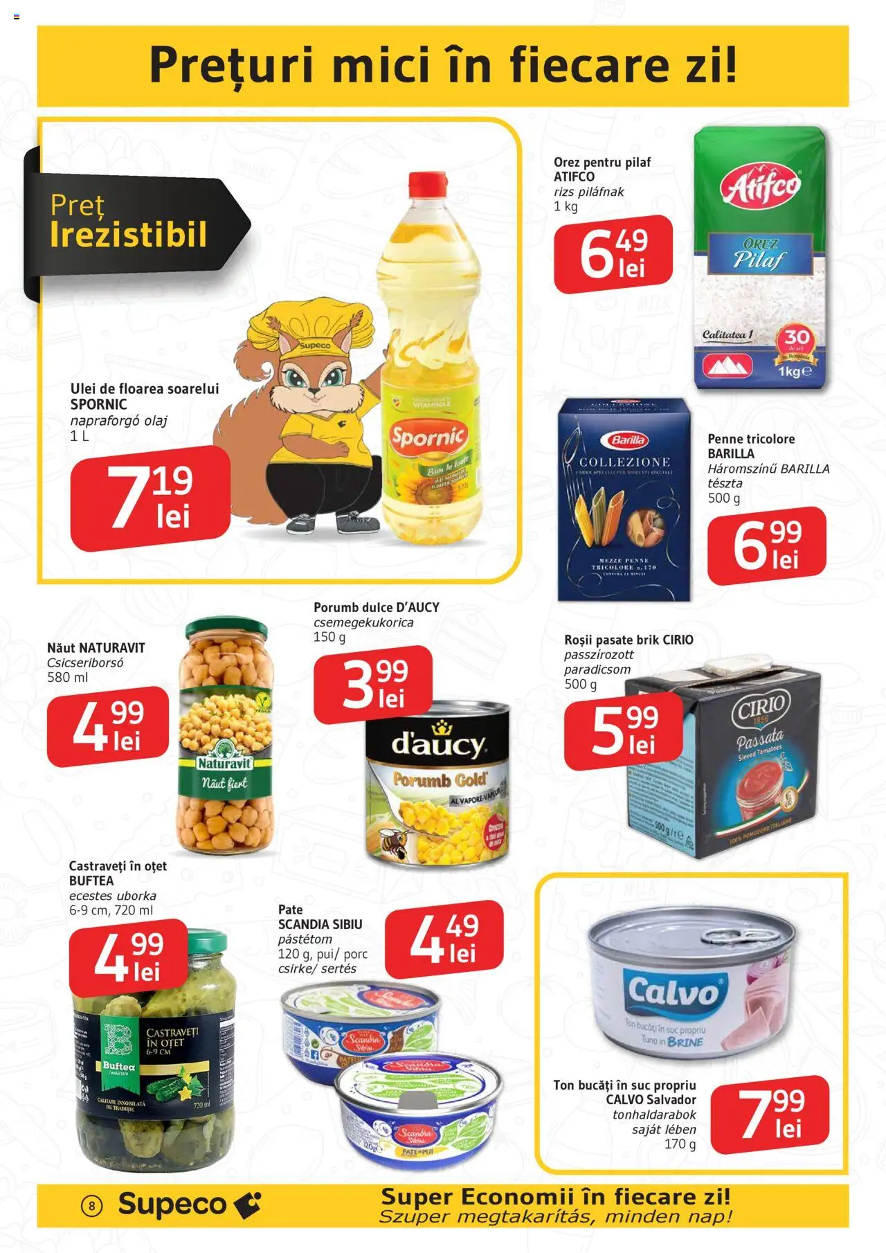 Catalog Supeco 10 - 22 Iulie 2025 | Pagina 8 | Produse: Pate, Ulei, Orez, Porumb