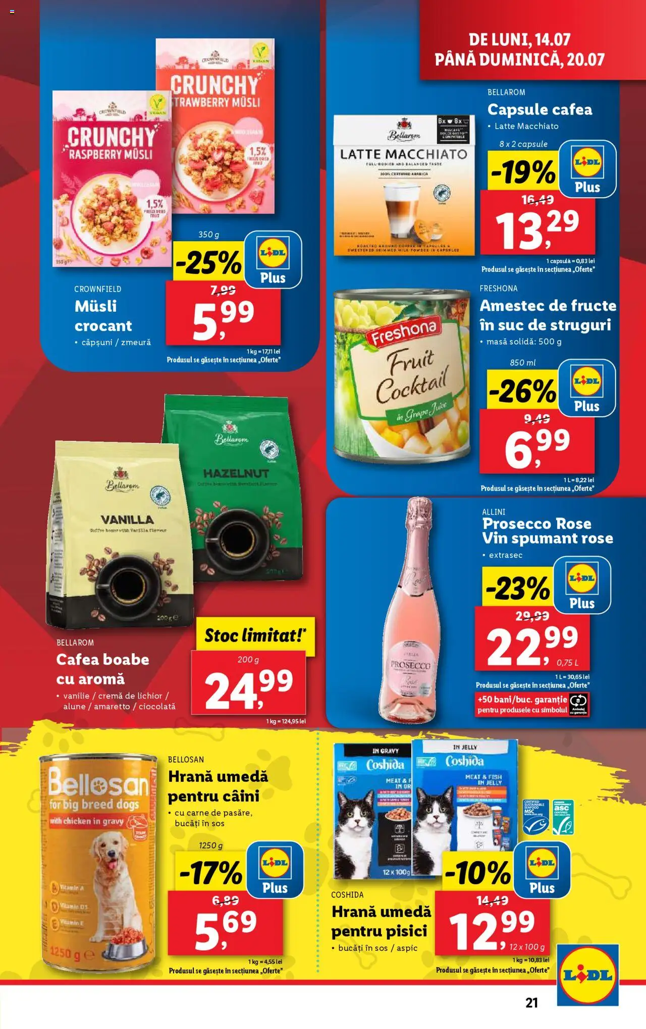 Catalog LIDL 14 - 19 Iulie 2025 | Pagina 21 | Produse: Ekmek tahtası, Masă, Alune, Cafea
