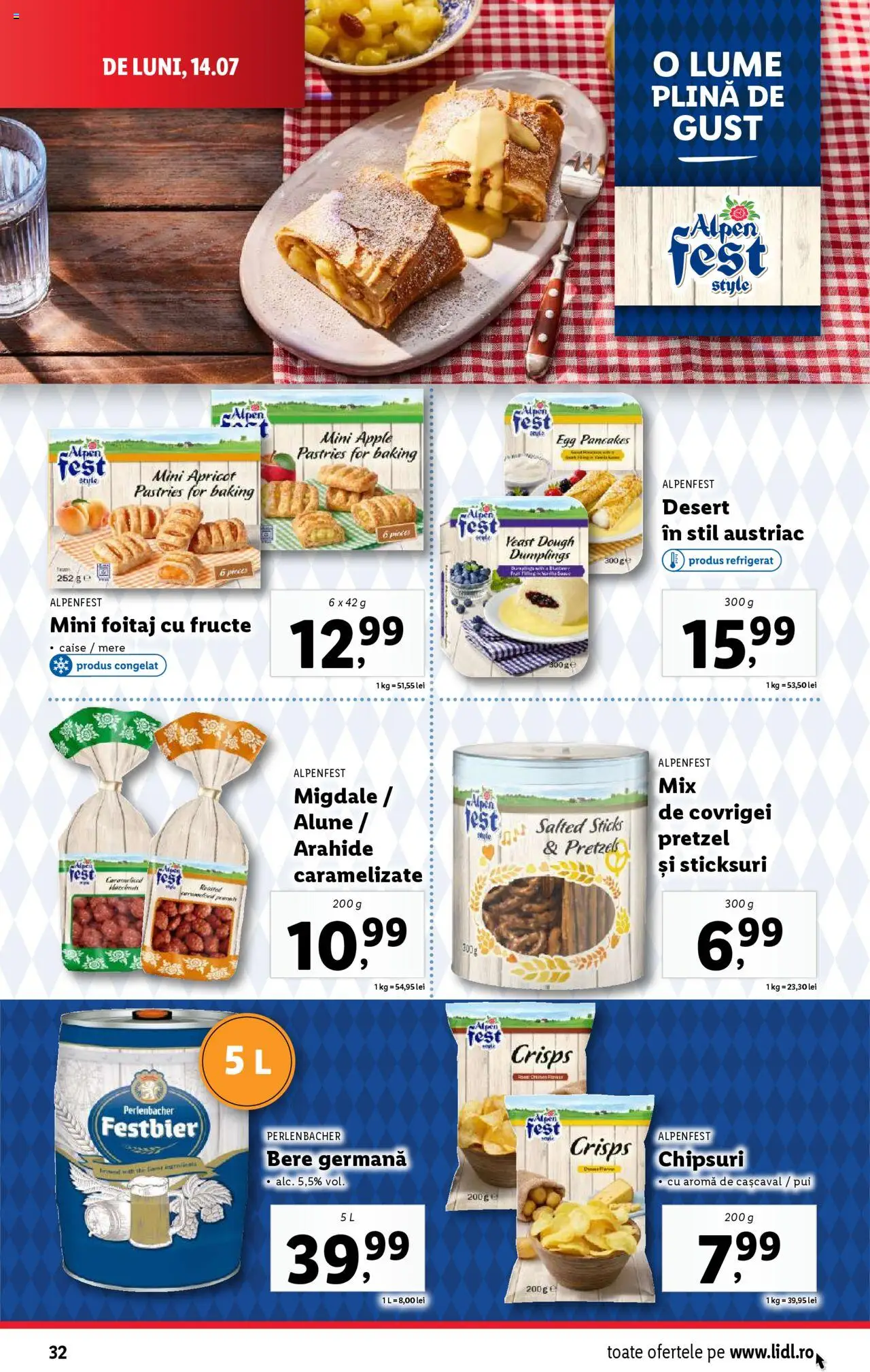 Catalog LIDL 14 - 19 Iulie 2025 | Pagina 32 | Produse: Arahide, Covrigei, Apple, Ahtapot