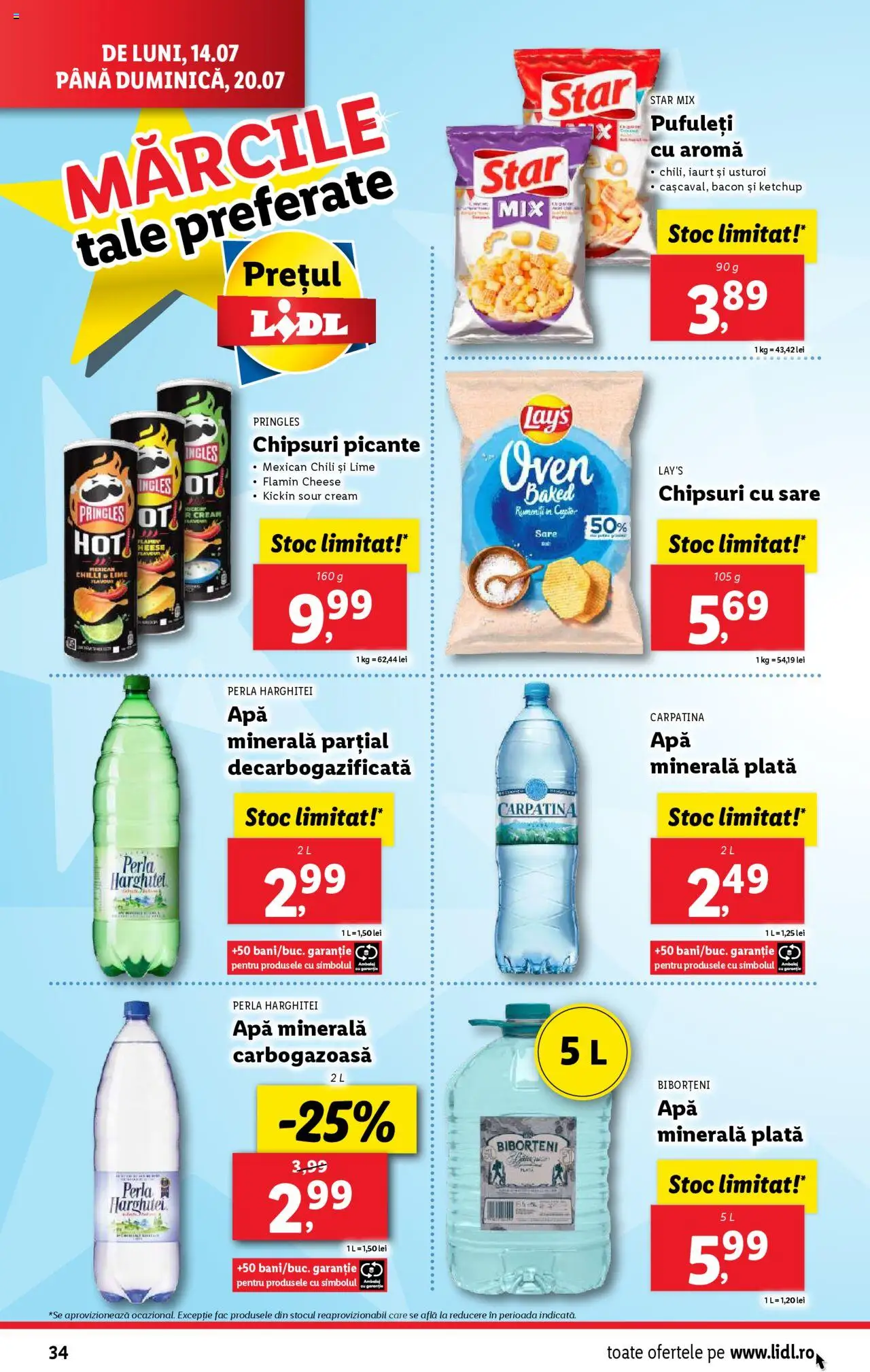 Catalog LIDL 14 - 19 Iulie 2025 | Pagina 34 | Produse: Lime, Cuptor, Bacon, Sare