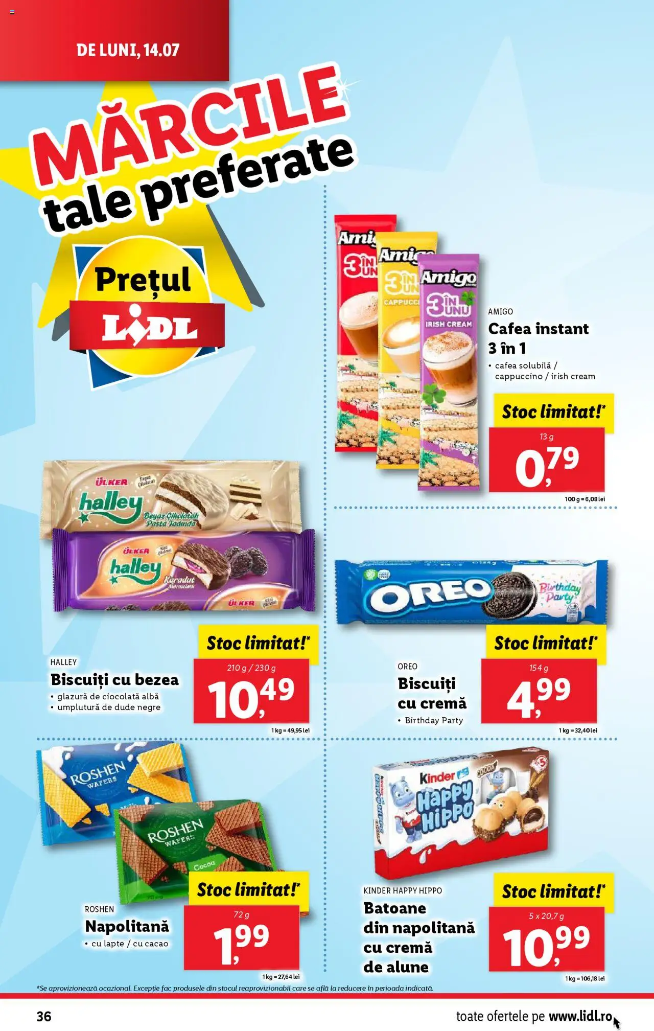 Catalog LIDL 14 - 19 Iulie 2025 | Pagina 36 | Produse: Cremă, Cafea, Cacao, Biscuiți