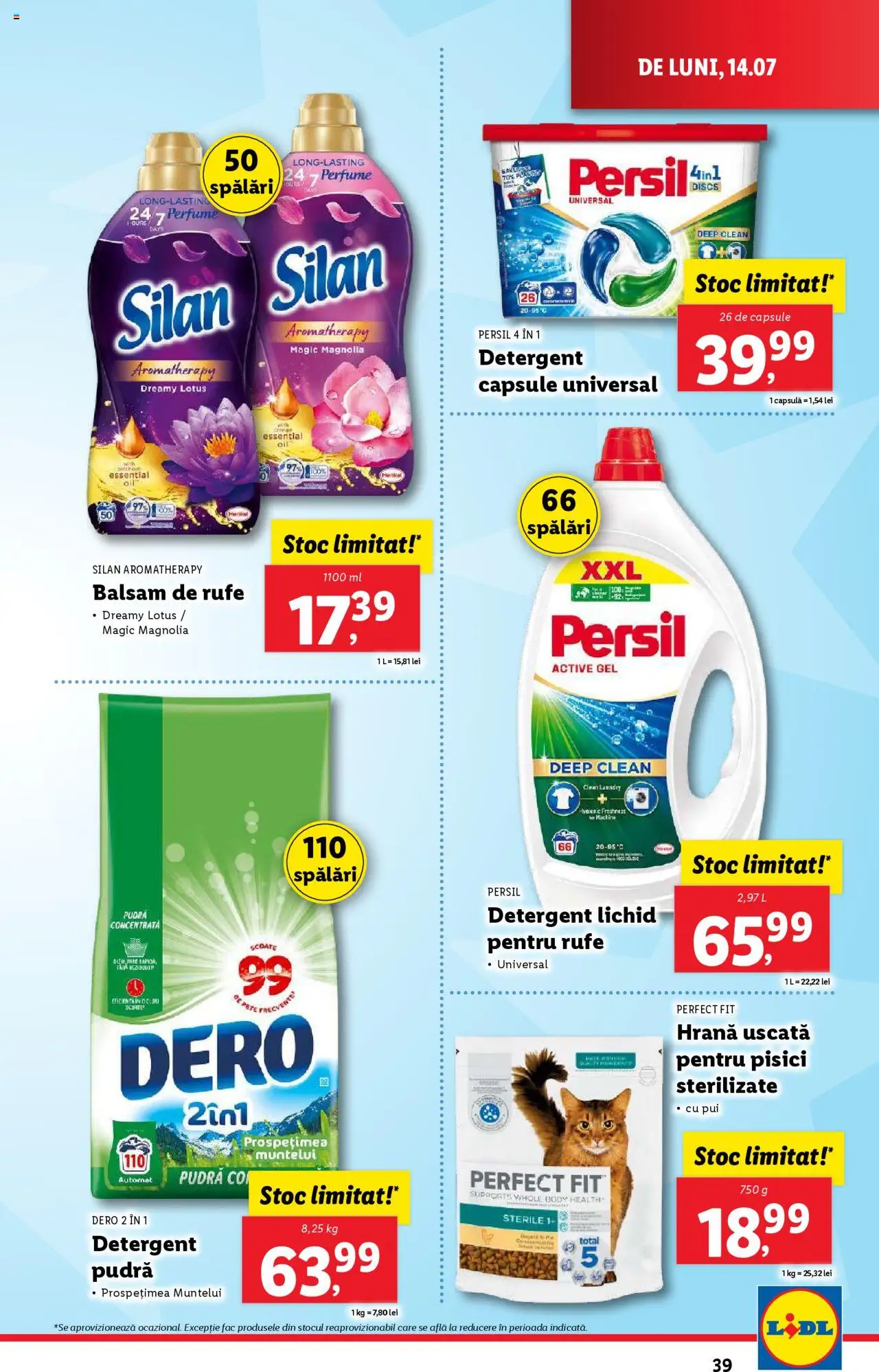 Catalog LIDL 14 - 19 Iulie 2025 | Pagina 39 | Produse: Body, Hacıyatmaz Kedi Oyuncağı, Detergent, Balsam de rufe