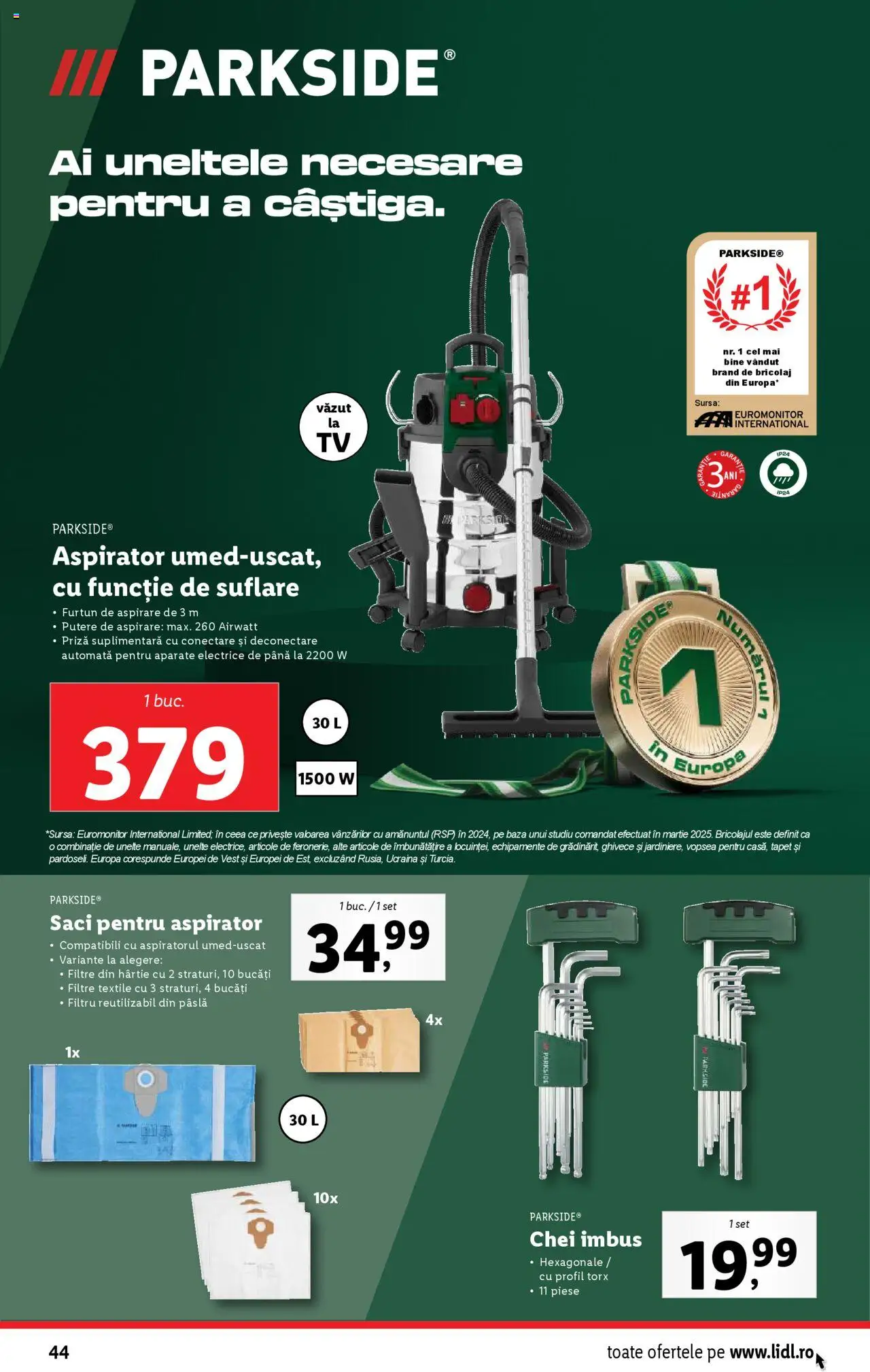 Catalog LIDL 14 - 19 Iulie 2025 | Pagina 44 | Produse: Aspirator, Vopsea, Priză, Tapet
