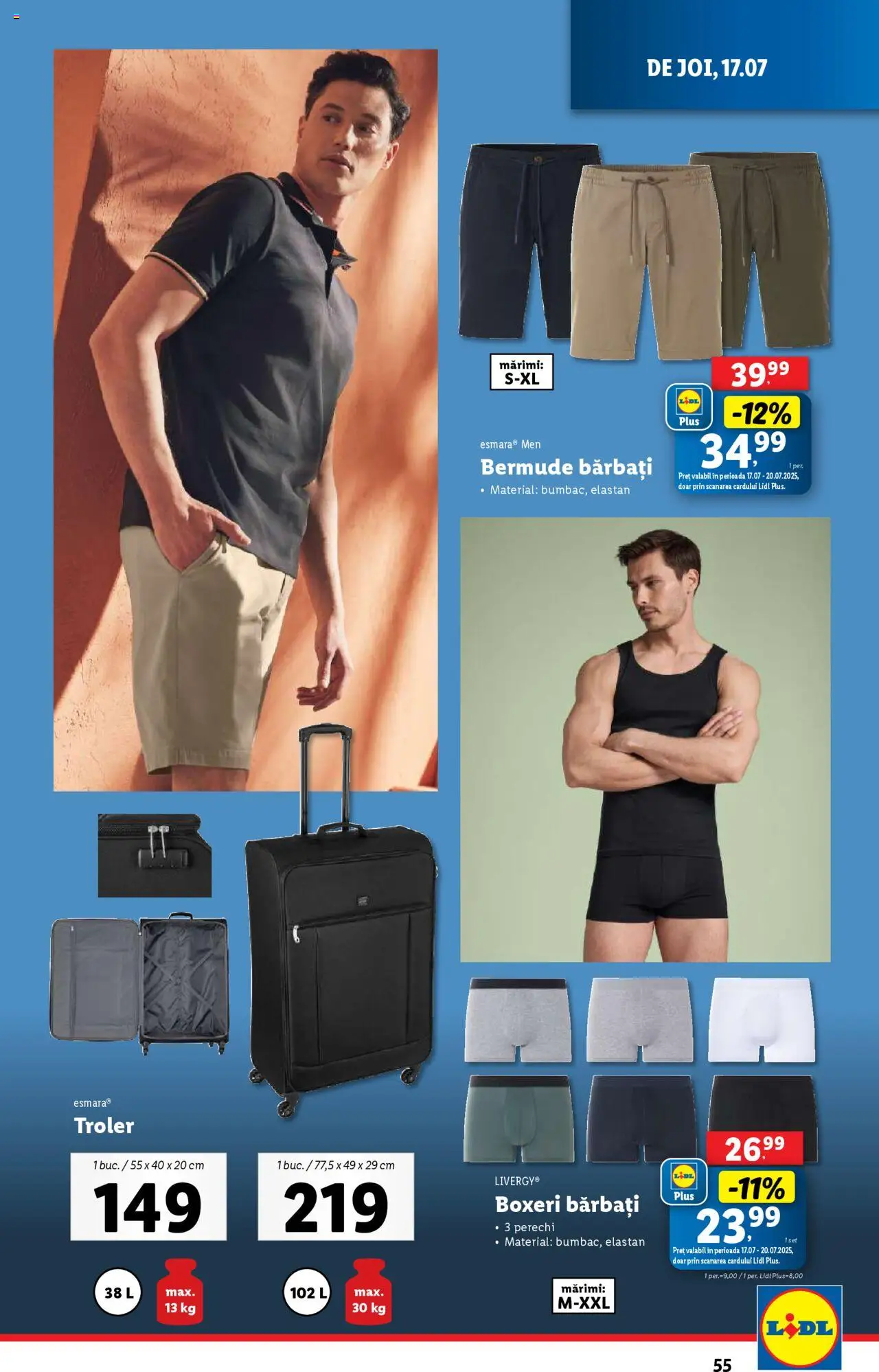 Catalog LIDL 14 - 19 Iulie 2025 | Pagina 55 | Produse: Boxeri