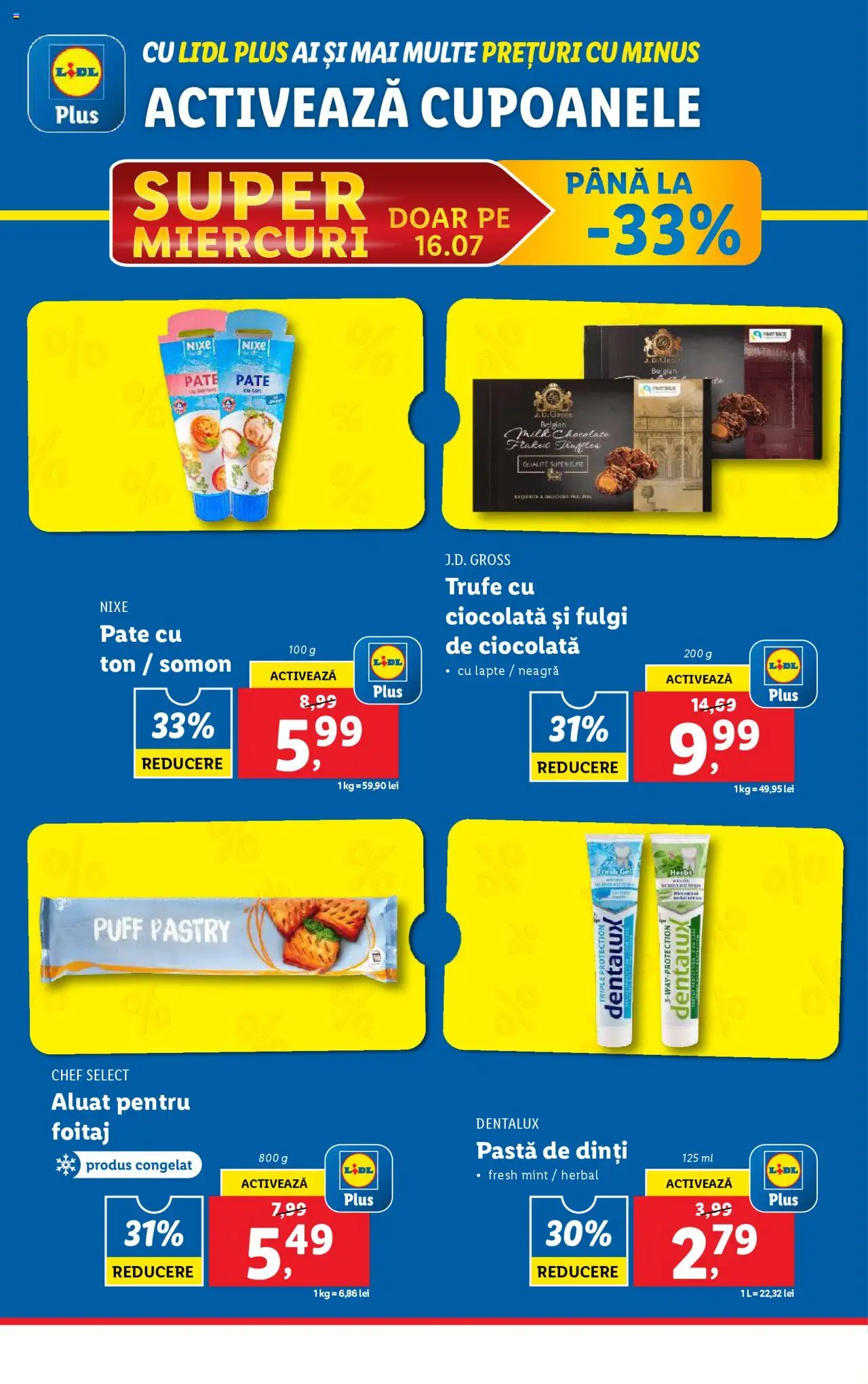 Catalog LIDL 14 - 19 Iulie 2025 | Pagina 60 | Produse: Pate, Ciocolată, Pastă de dinți, Fulgi