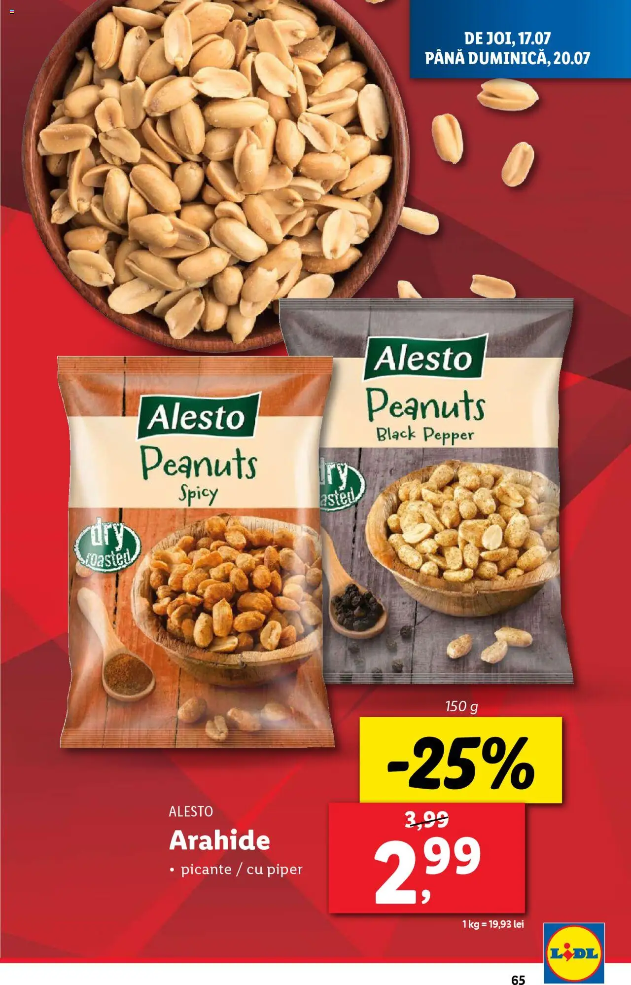 Catalog LIDL 14 - 19 Iulie 2025 | Pagina 65 | Produse: Arahide, Piper