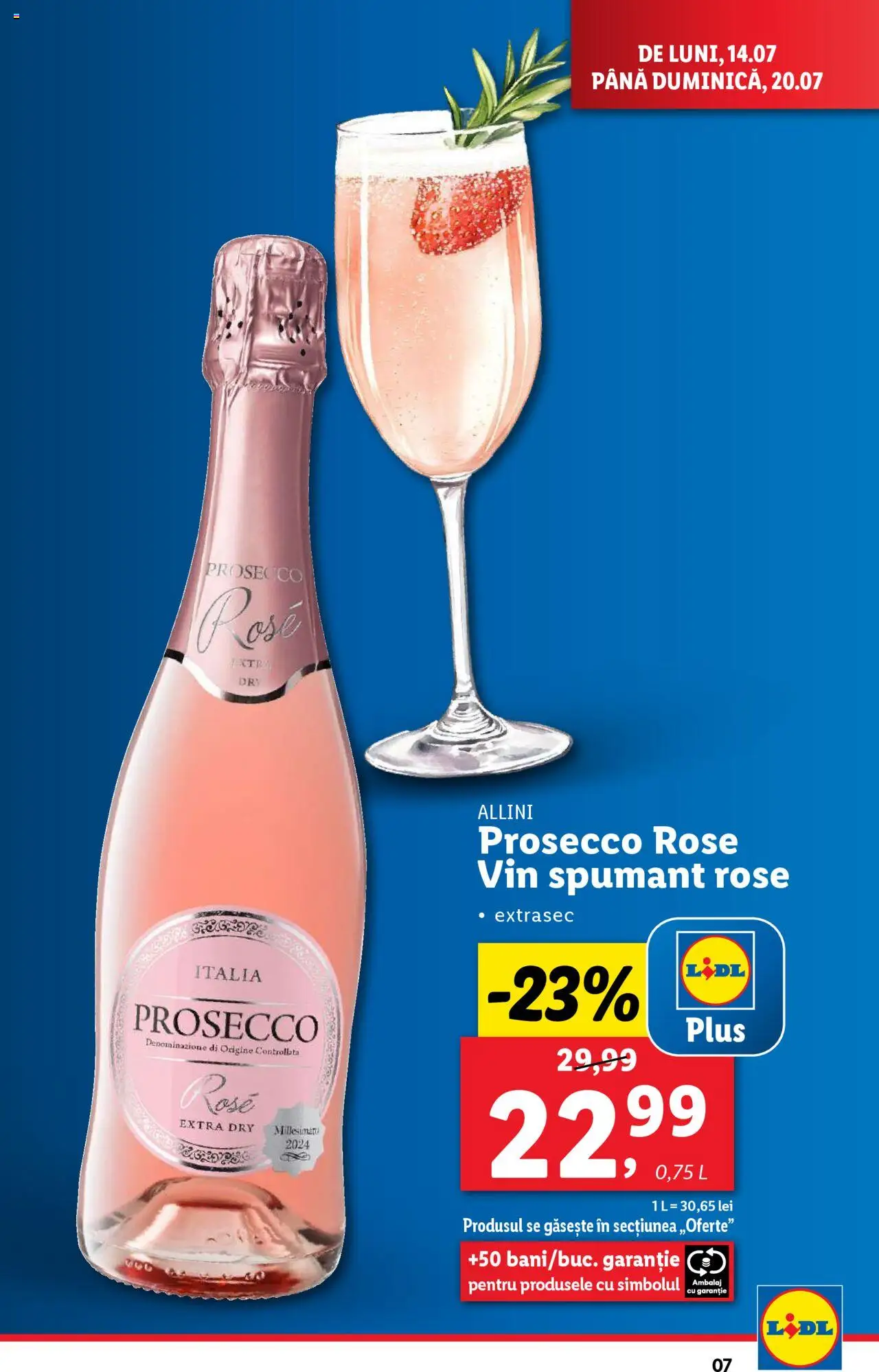 Catalog LIDL 14 - 19 Iulie 2025 | Pagina 7 | Produse: Ekmek tahtası, Prosecco, Vin
