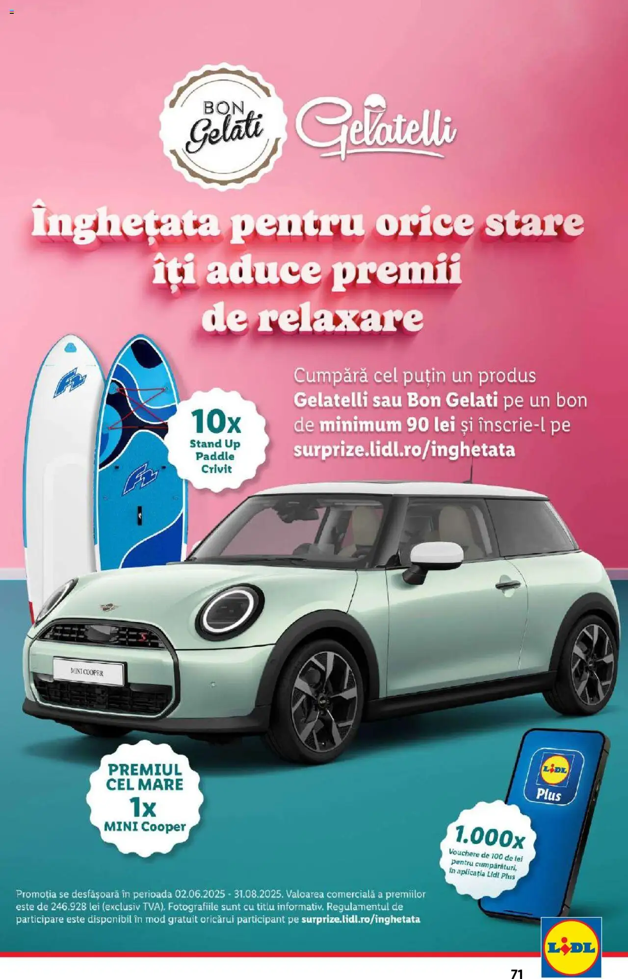 Catalog LIDL 14 - 19 Iulie 2025 | Pagina 71 | Produse: Çarşaf, Înghețată