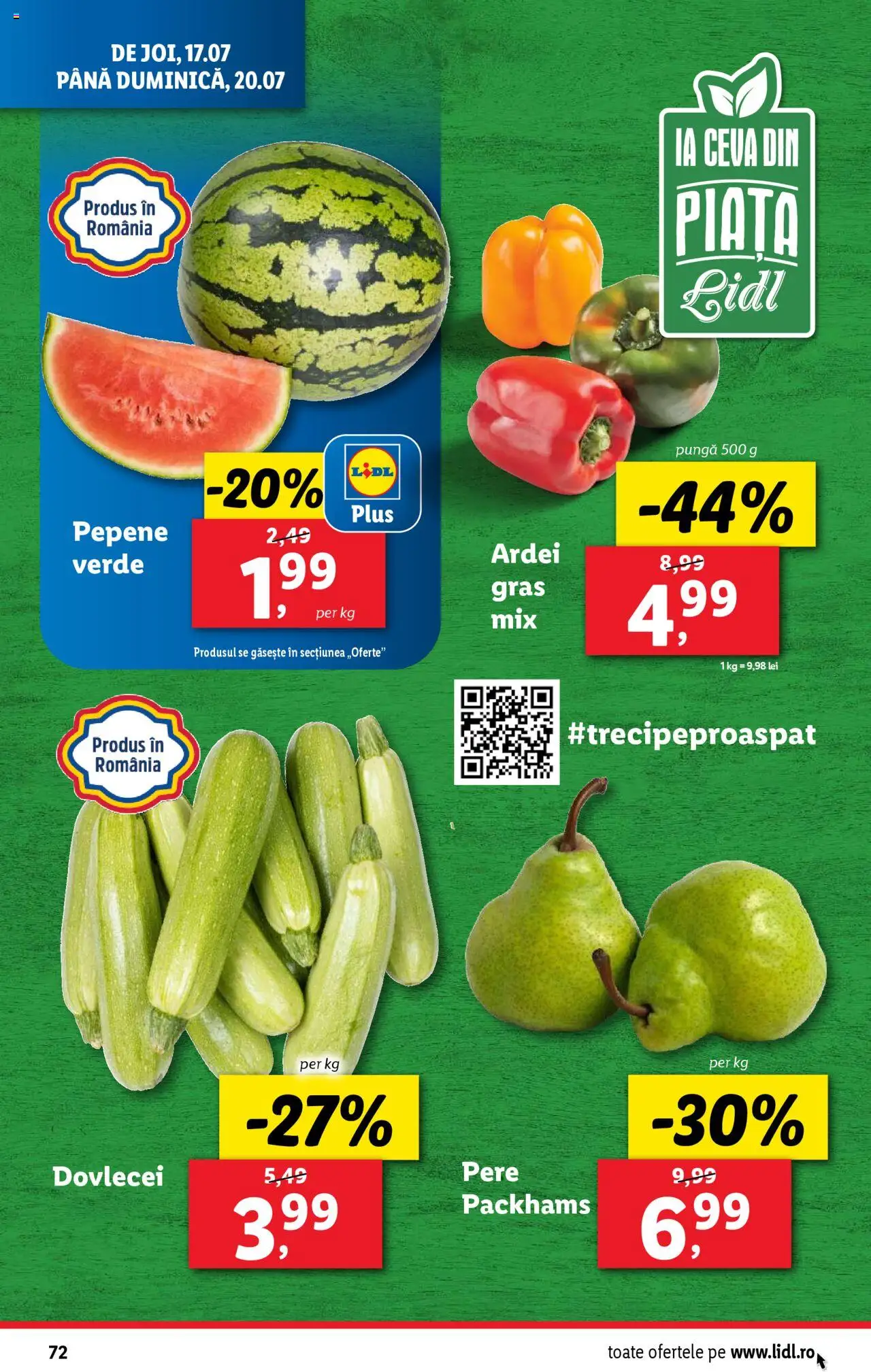 Catalog LIDL 14 - 19 Iulie 2025 | Pagina 72 | Produse: Pungă, Ardei